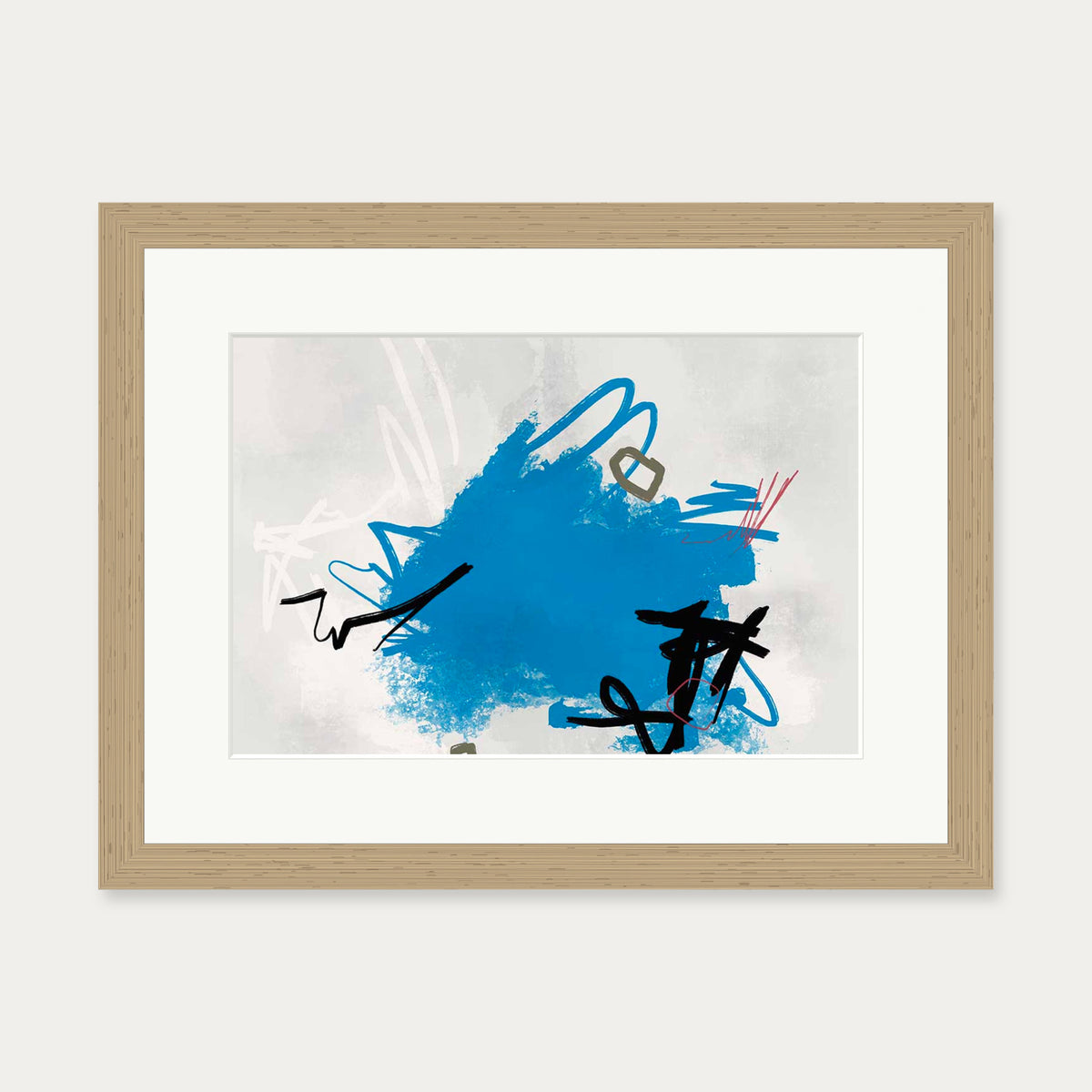 Symphonic Expressions Art Print — 30 x 40 cm — Oak Frame