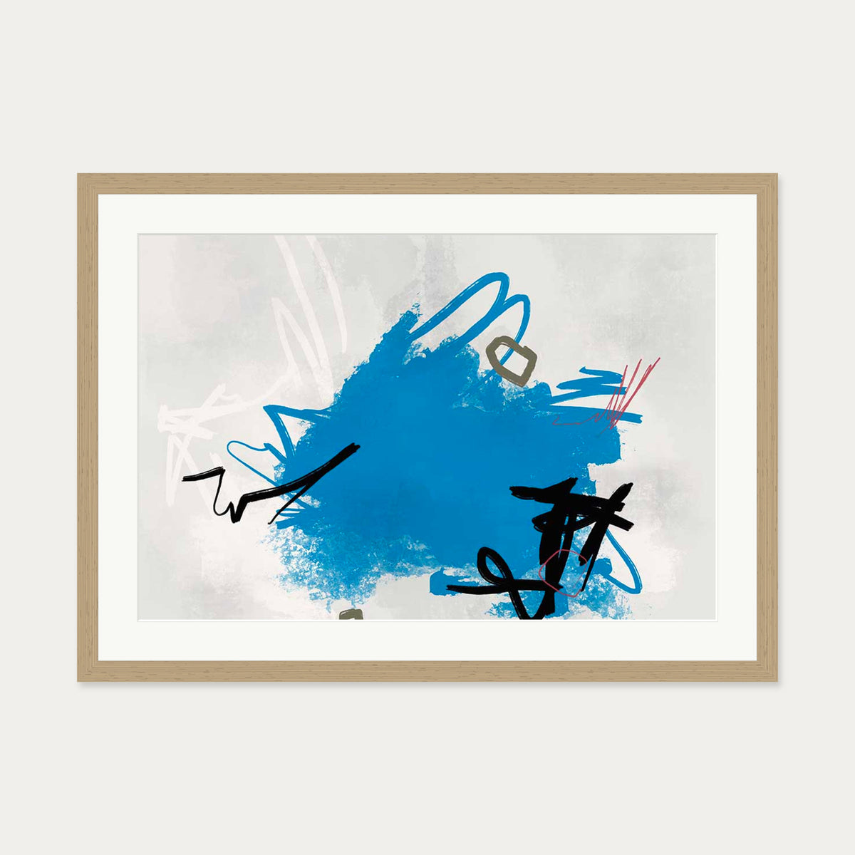 Symphonic Expressions Art Print — 50 x 70 cm — Oak Frame