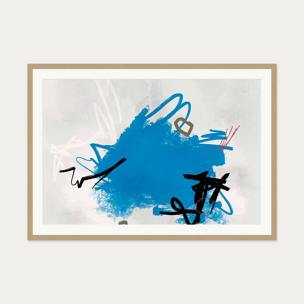 Symphonic Expressions Art Print — 70 x 100 cm — Oak Frame