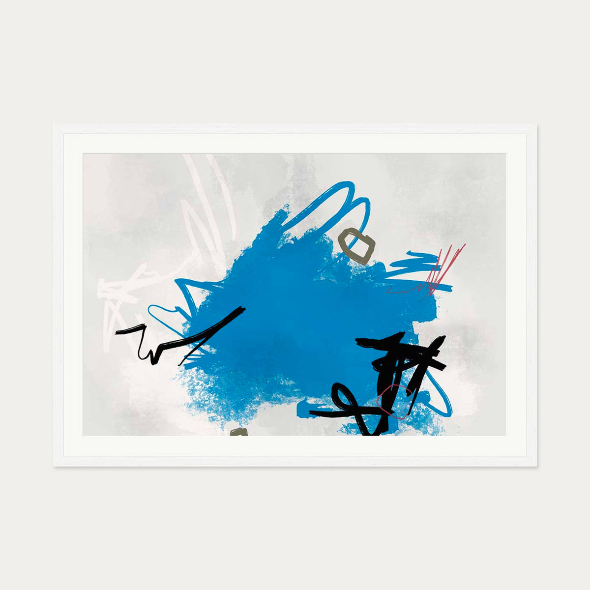 Symphonic Expressions Art Print — 70 x 100 cm — White Frame