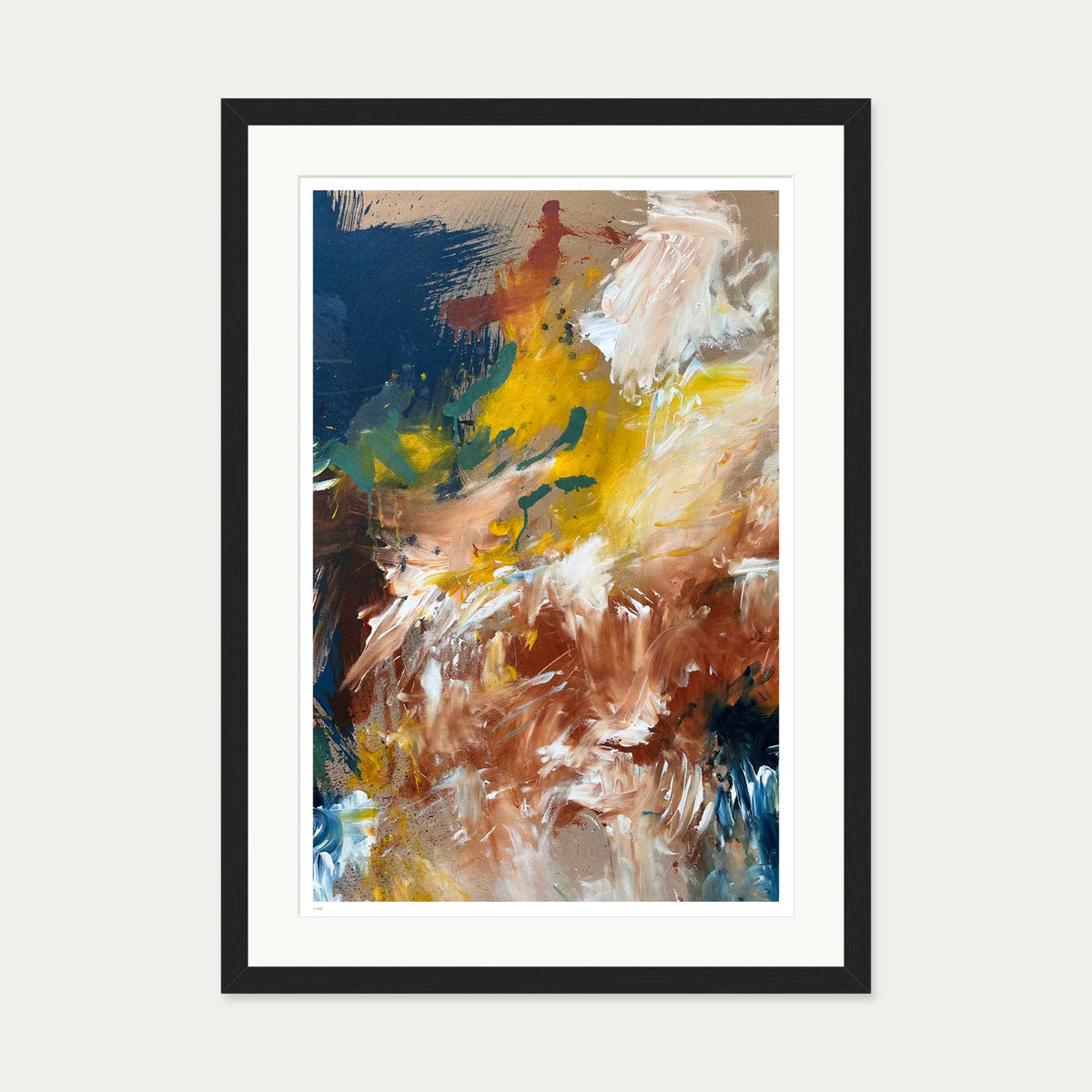 Terrain II Limited Edition Print — 50 x 70 cm — Black Frame