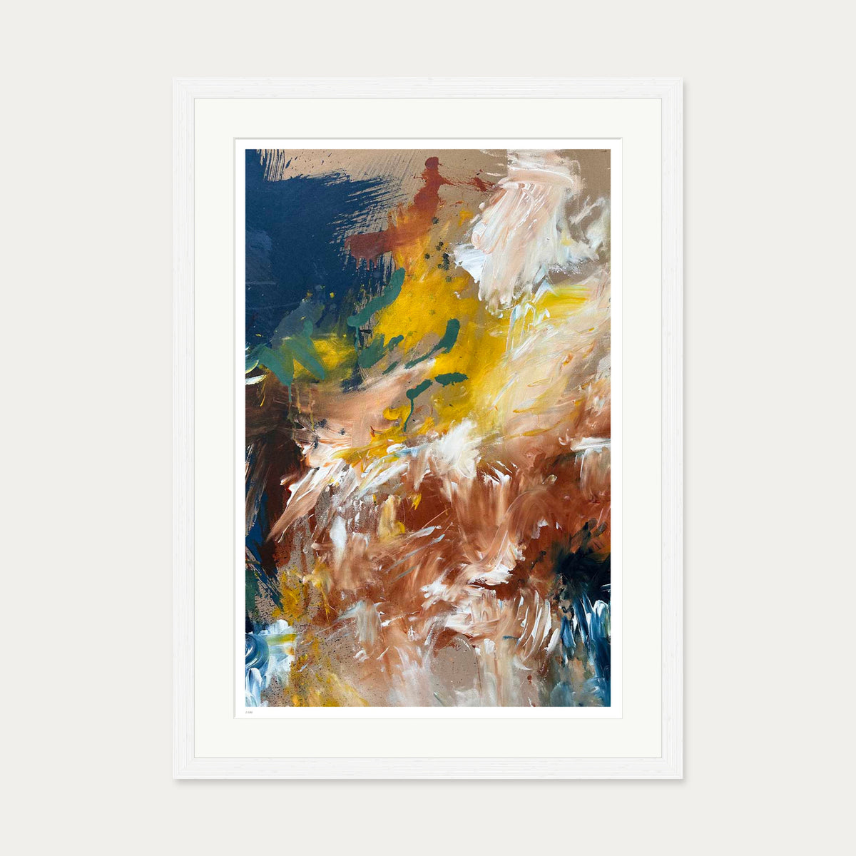 Terrain II Limited Edition Print — 50 x 70 cm — White Frame