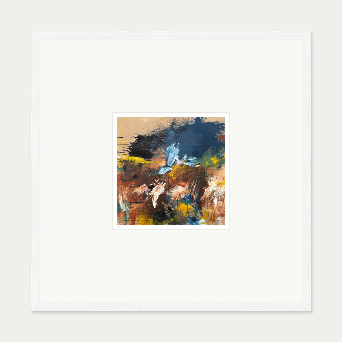 Terrain III Limited Edition Print — 70 x 70 cm — White Frame