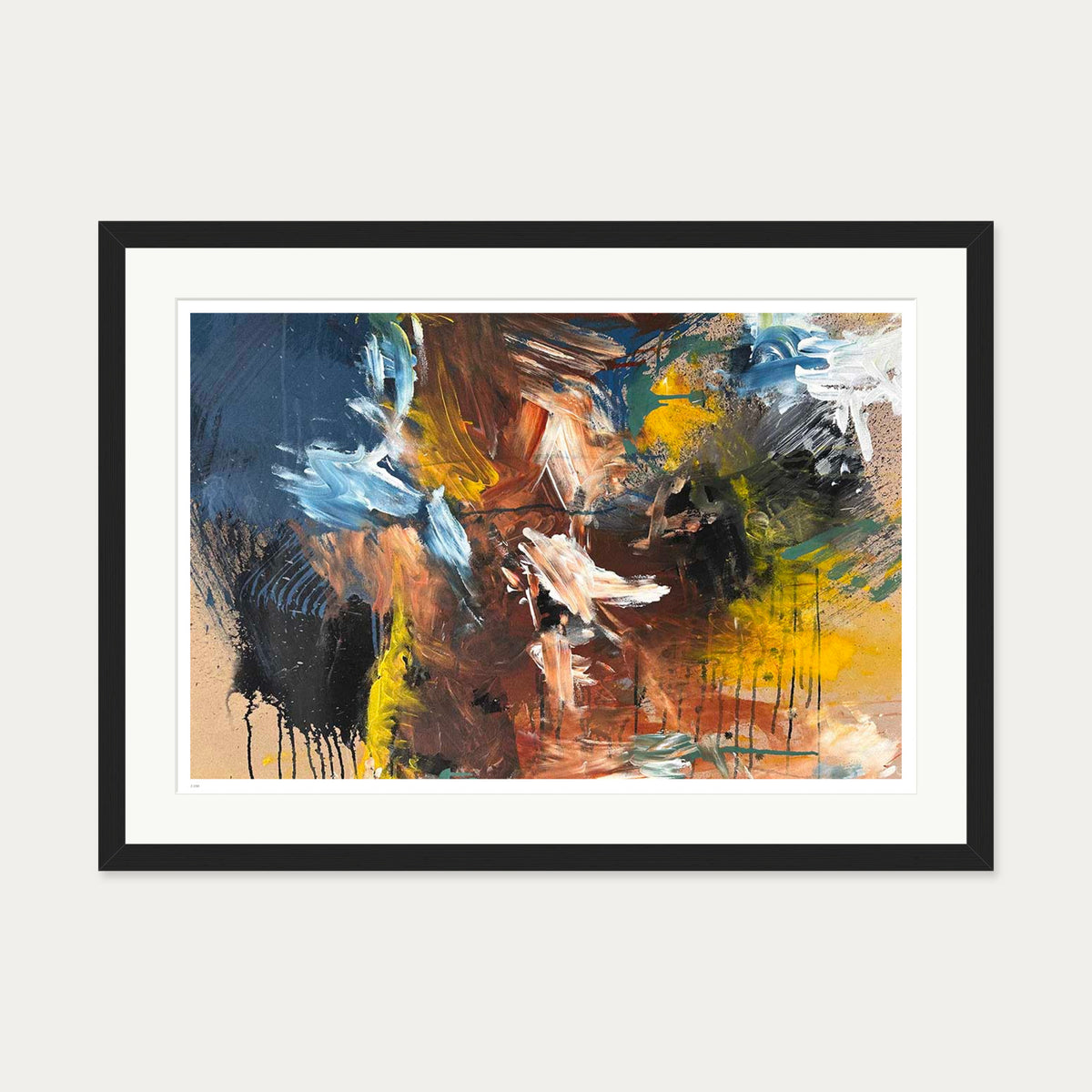 Terrain IV Limited Edition Print — 50 x 70 cm — Black Frame