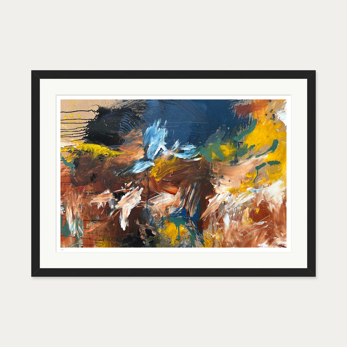 Terrain Limited Edition Print — 50 x 70 cm — Black Frame
