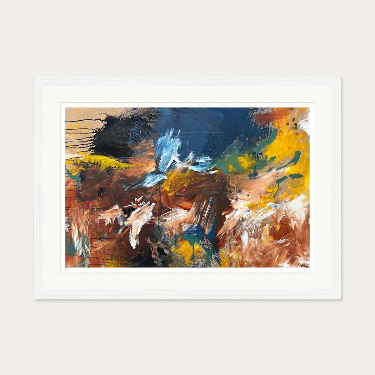 Terrain Limited Edition Print — 50 x 70 cm — White Frame