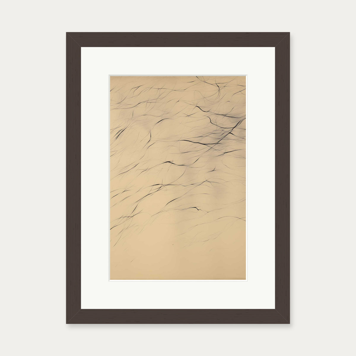 Texture Art Print — 30 x 40 cm — Brown Frame