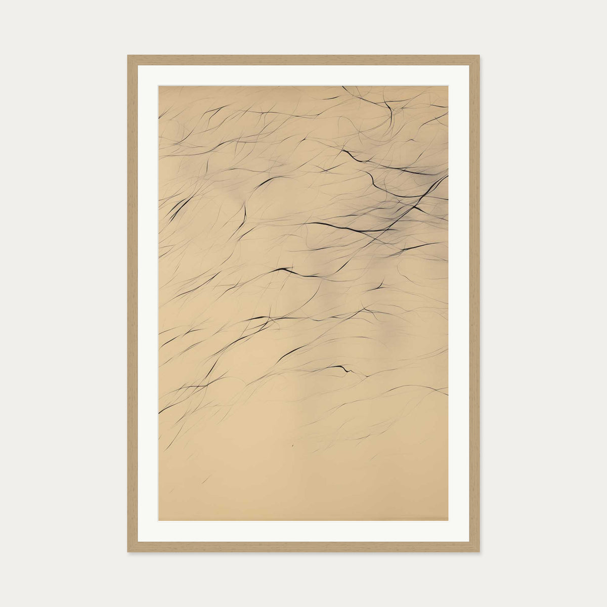 Texture Art Print — 70 x 100 cm — Oak Frame
