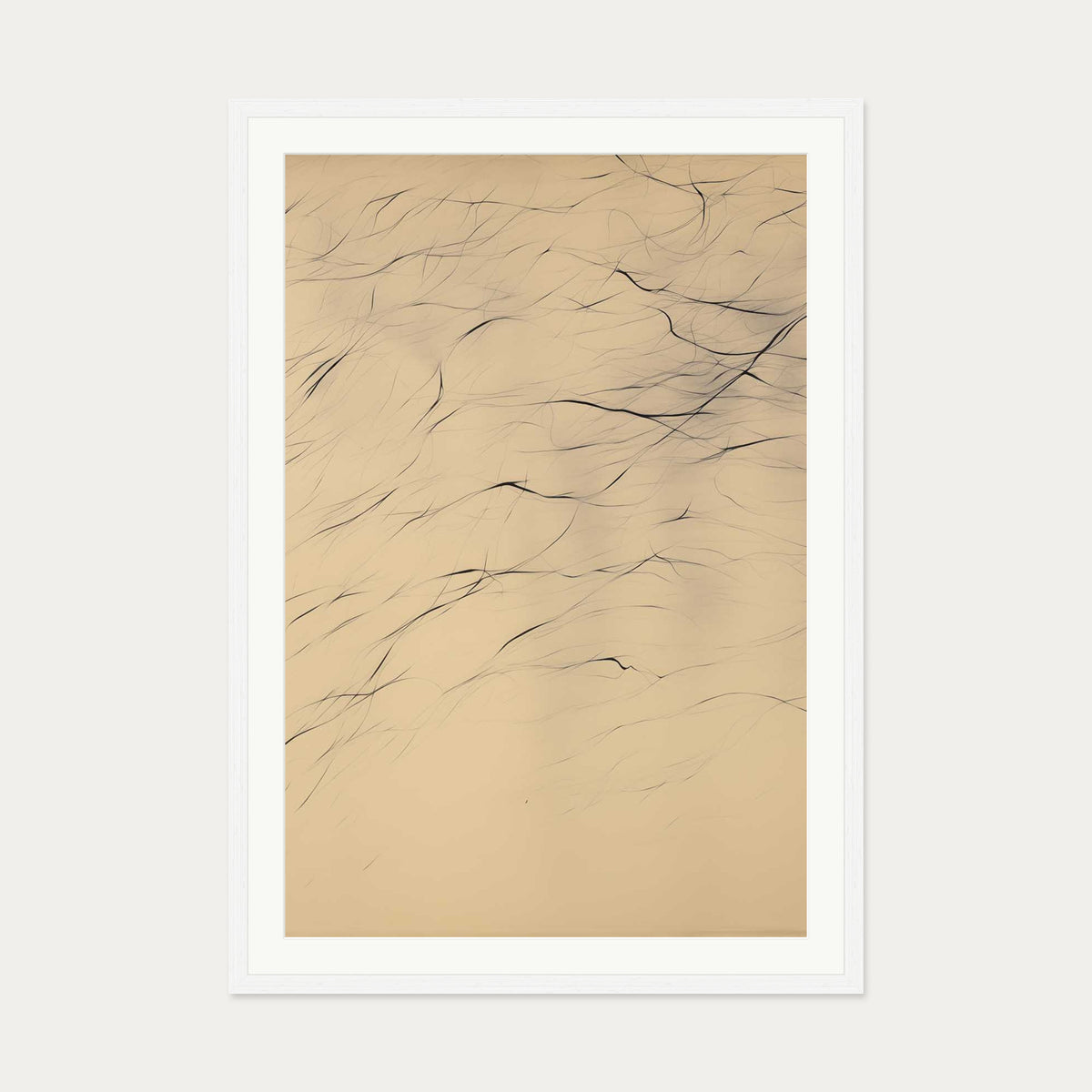 Texture Art Print — 70 x 100 cm — White Frame