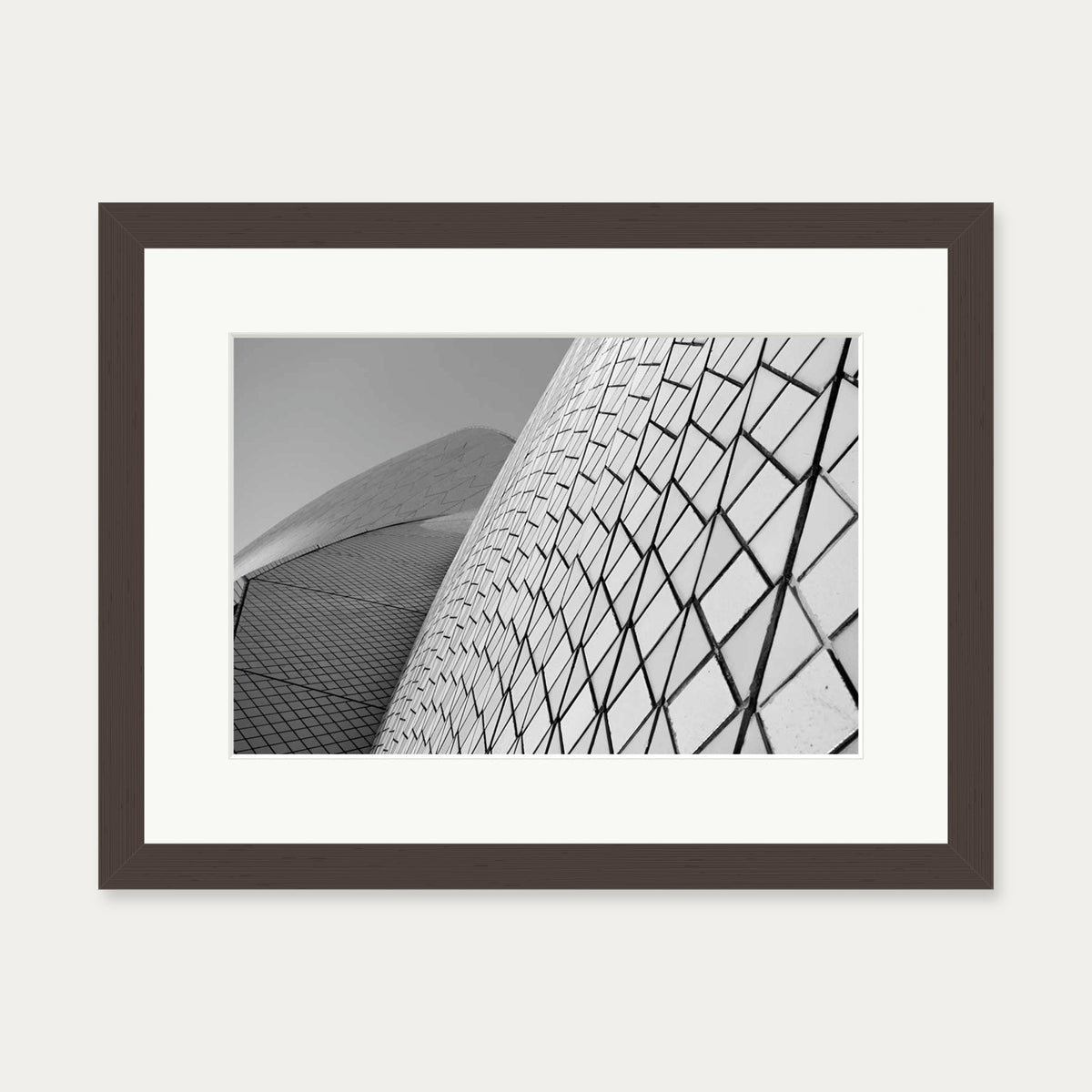 The Dome Wall Art Print — 30 x 40 cm — Brown Frame