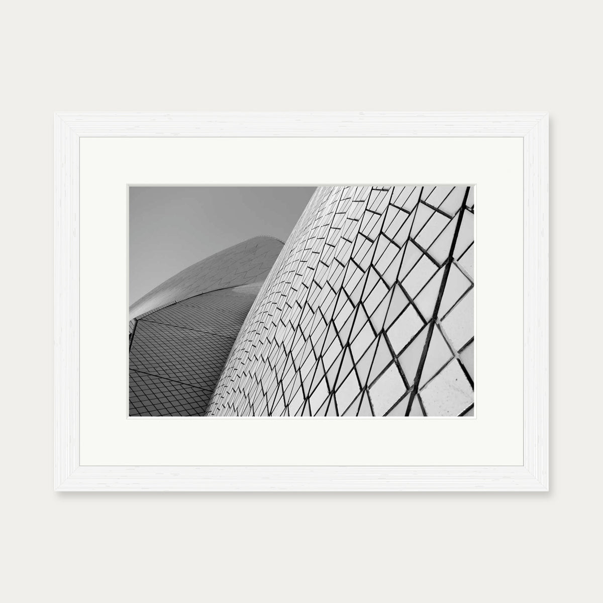 The Dome Wall Art Print — 30 x 40 cm — White Frame