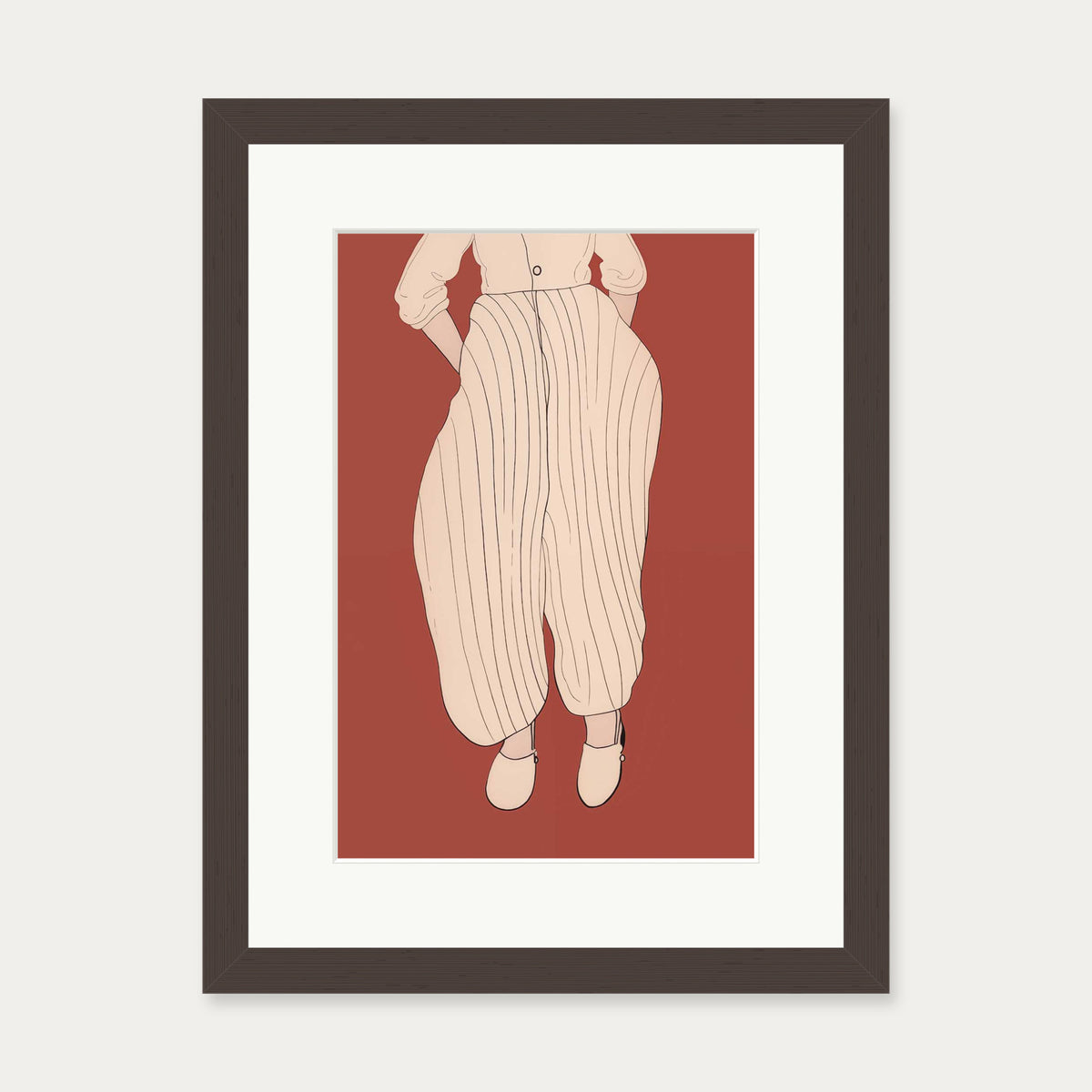 The Dream Art Print — 30 x 40 cm — Brown Frame
