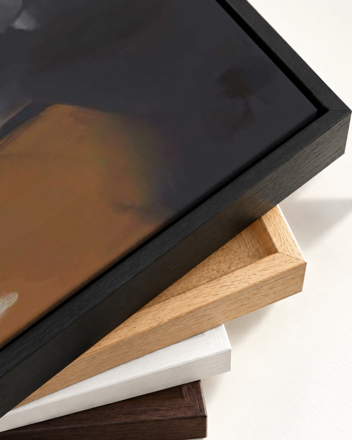 The Island Canvas Art — framed canvas corner and wrapped canvas detail