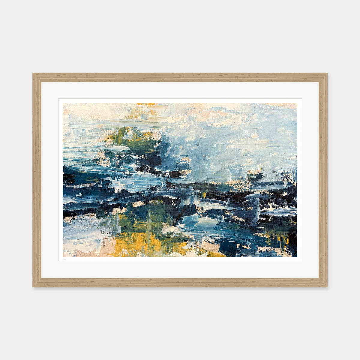 The Lake Limited Edition Print — 50 x 70 cm — Oak Frame