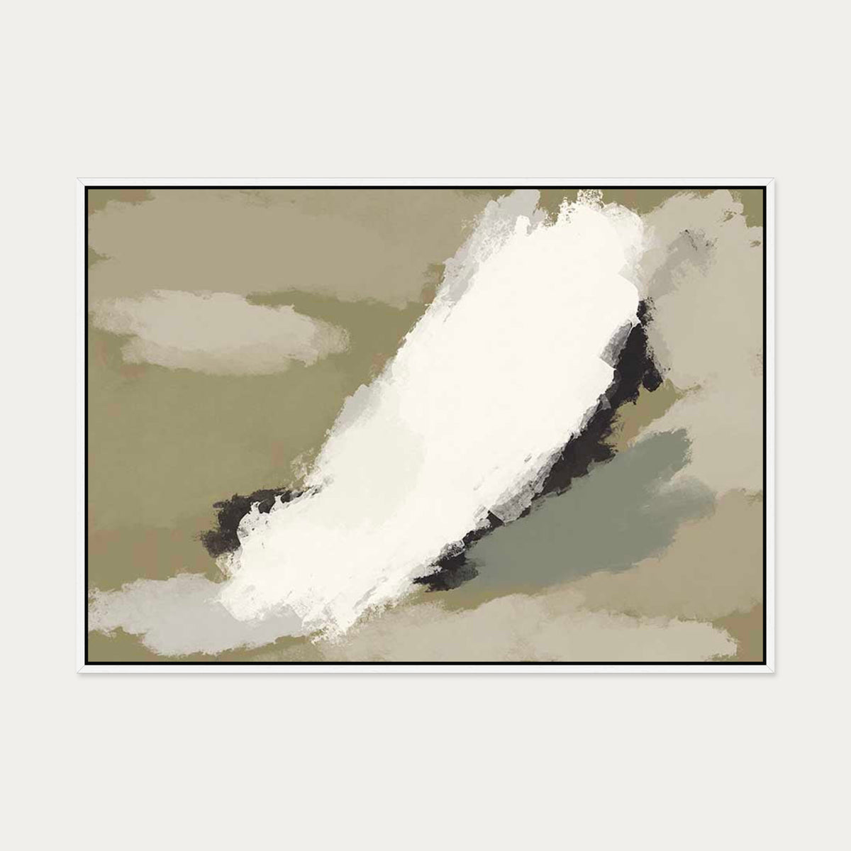 The Olive Branch Canvas Art — 70 x 100 cm — White Frame