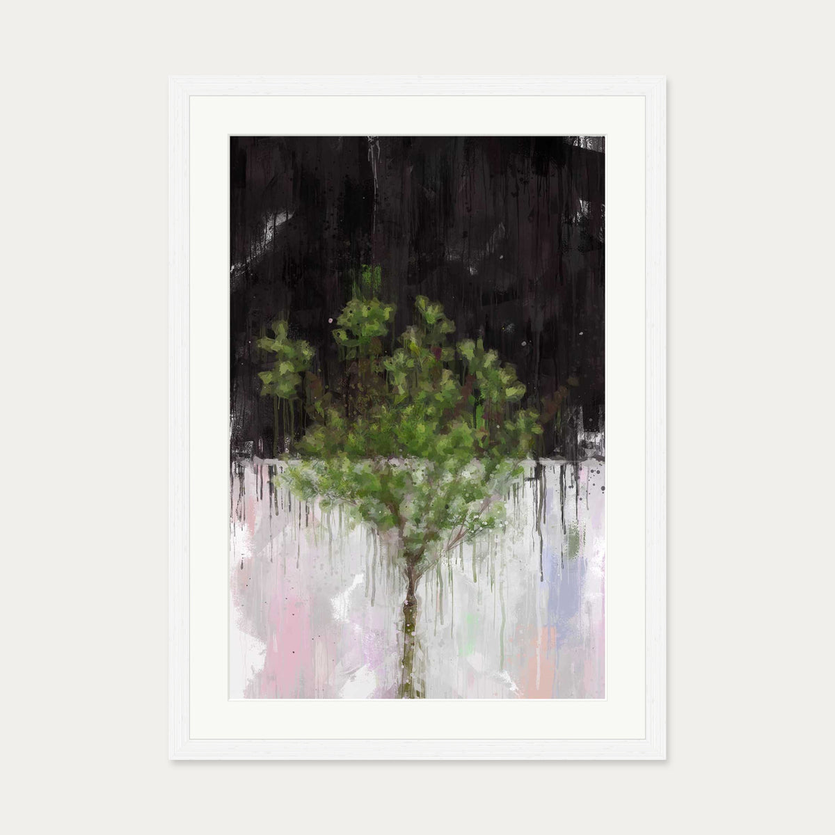 The Tree Of Life Art Print — 50 x 70 cm — White Frame