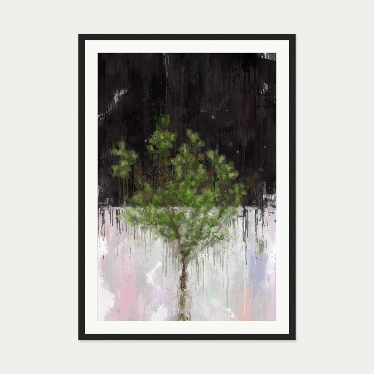 The Tree Of Life Art Print — 70 x 100 cm — Black Frame