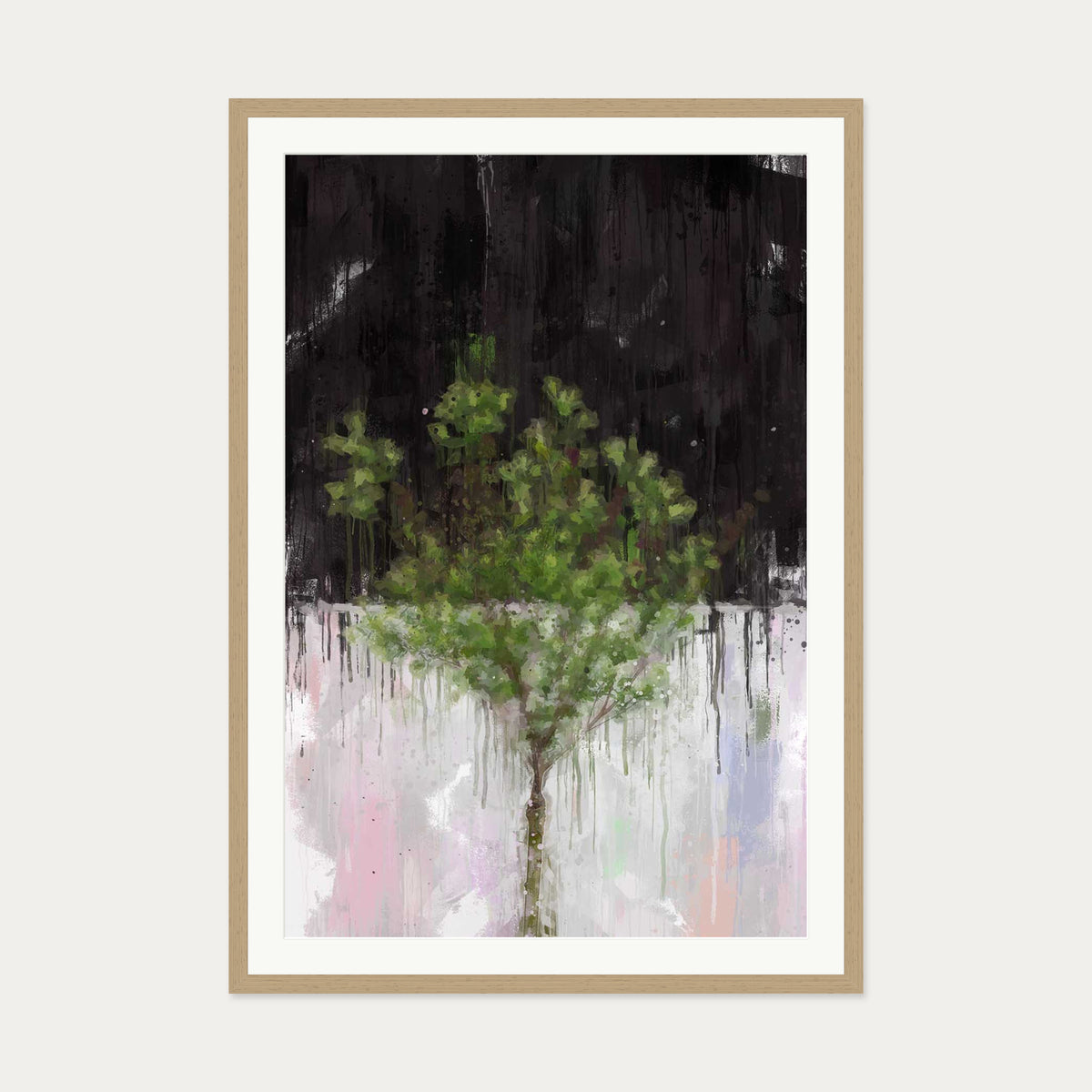 The Tree Of Life Art Print — 70 x 100 cm — Oak Frame