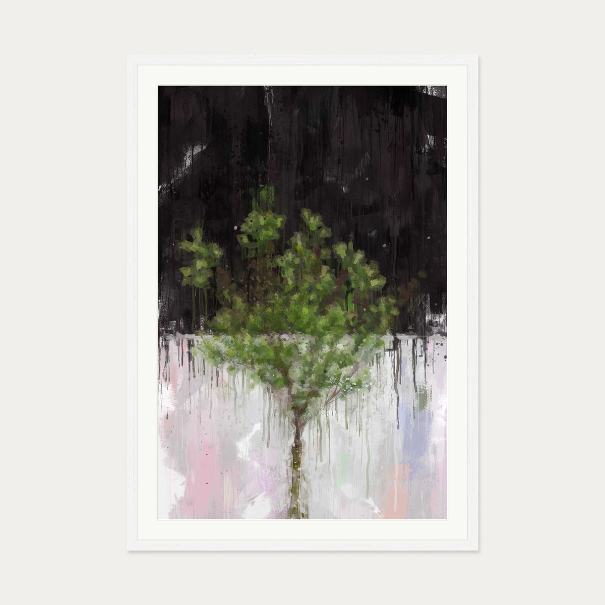 The Tree Of Life Art Print — 70 x 100 cm — White Frame