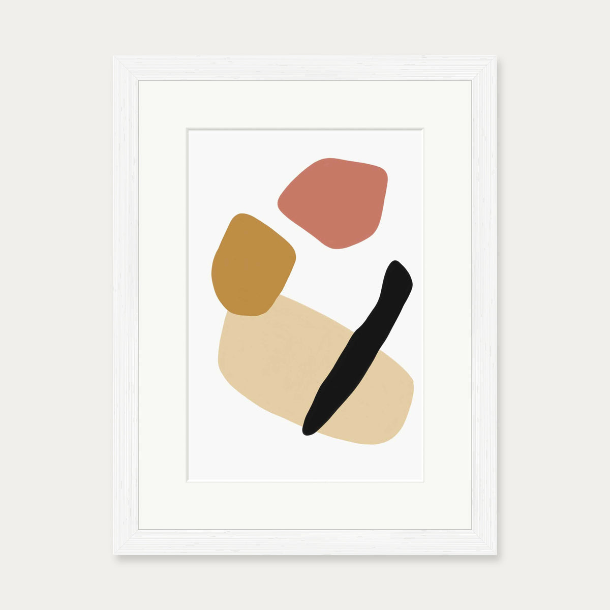 Tribal Design Art Print — 30 x 40 cm — White Frame