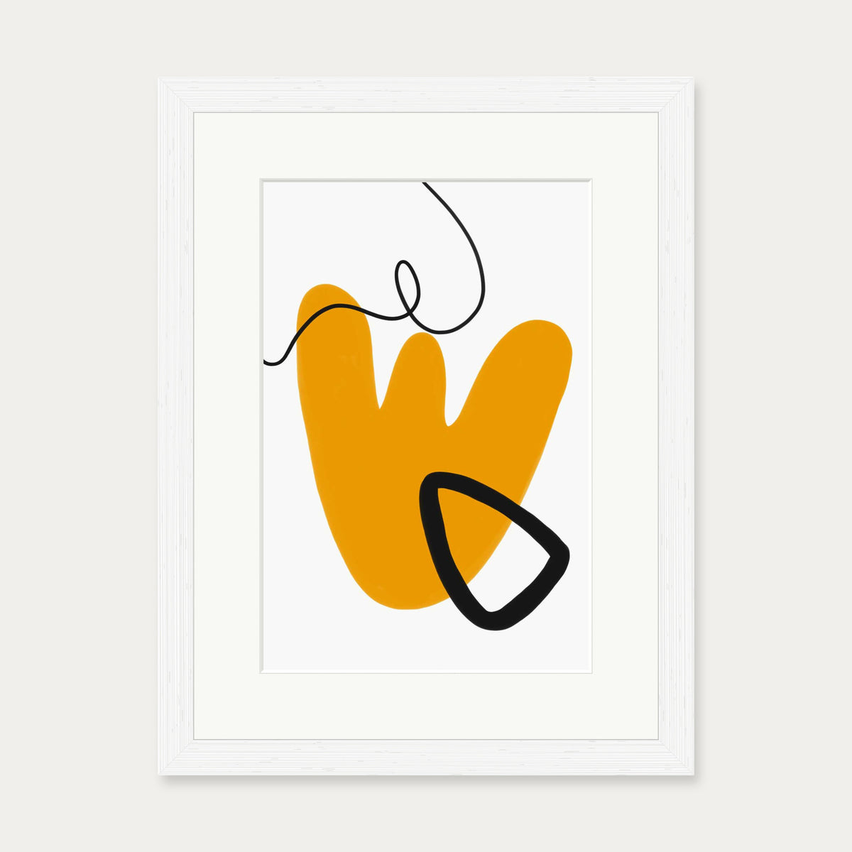 Tribal Fusion Art Print — 30 x 40 cm — White Frame