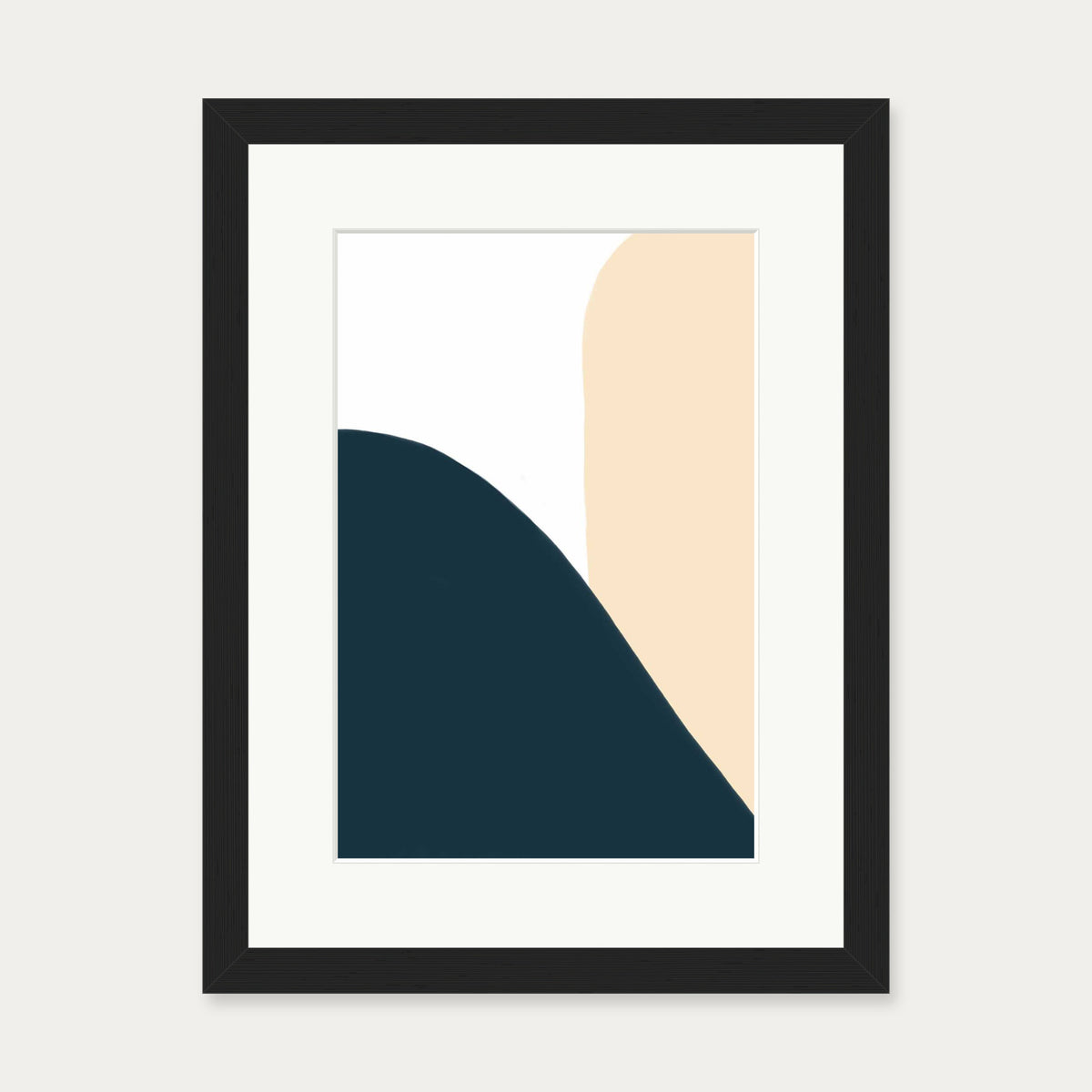 Trio Of Colours Art Print — 30 x 40 cm — Black Frame