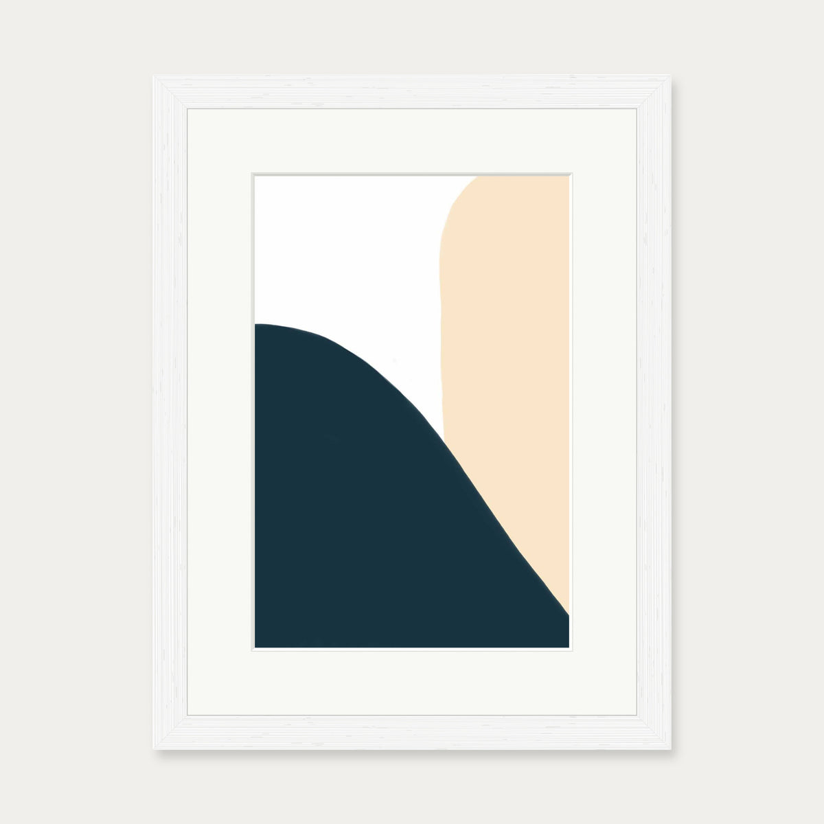 Trio Of Colours Art Print — 30 x 40 cm — White Frame