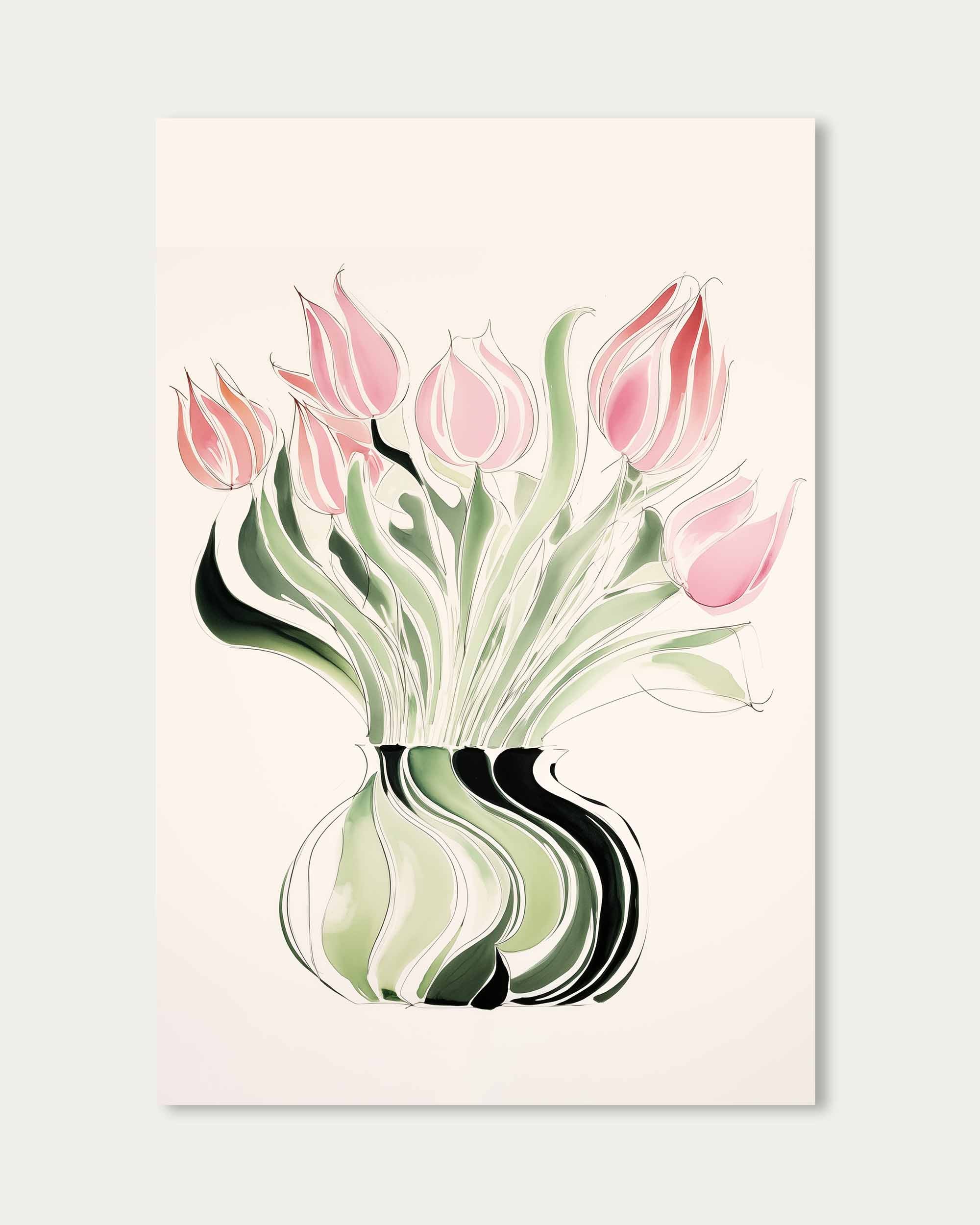 Pink Flowers Art Print