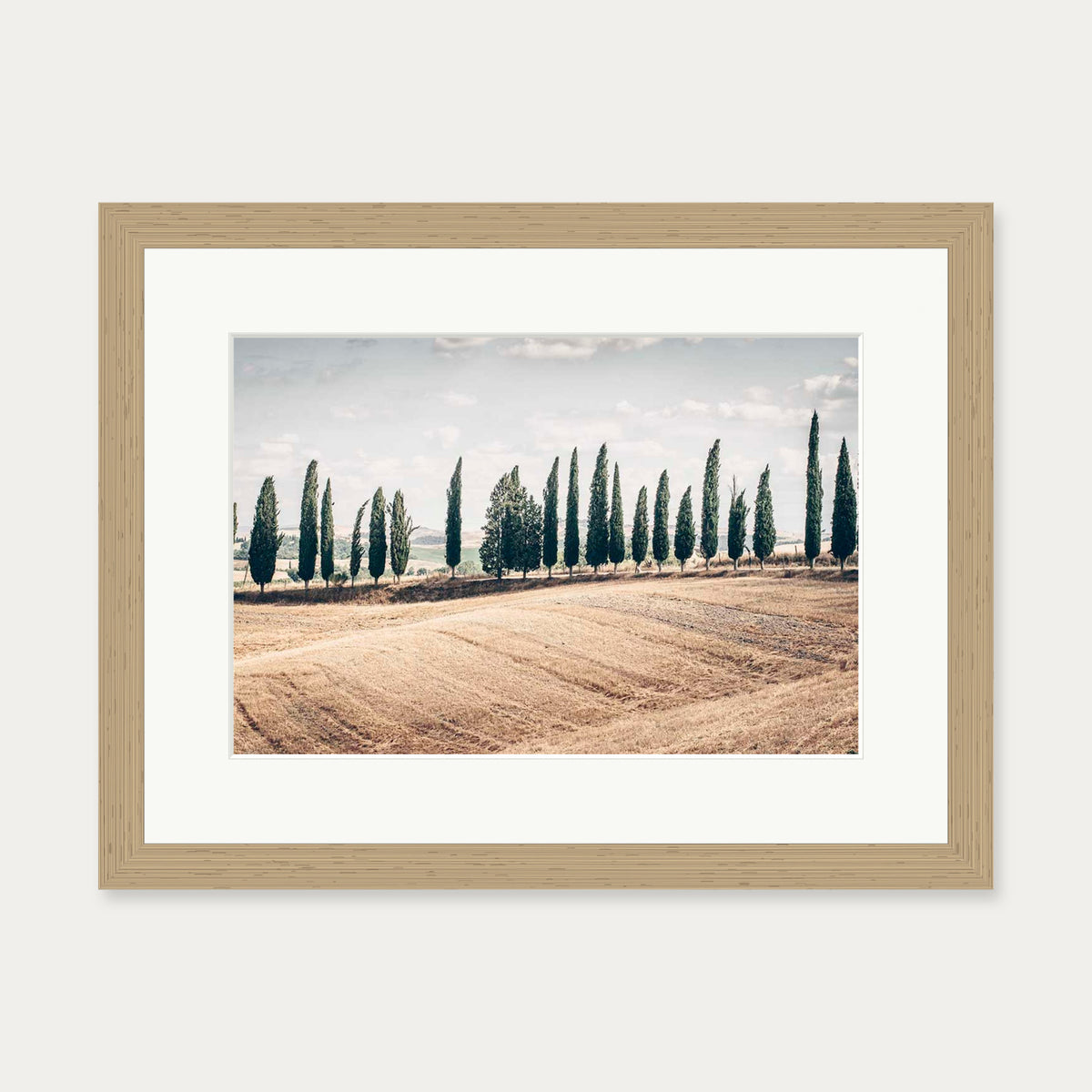 Tuscany Art Print — 30 x 40 cm — Oak Frame