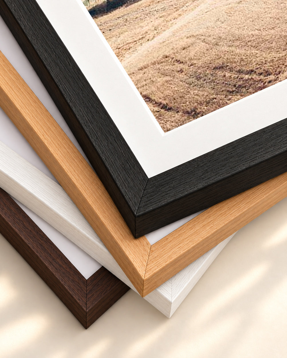 Tuscany Art Print — framed print corner with 5 cm mount and bevel