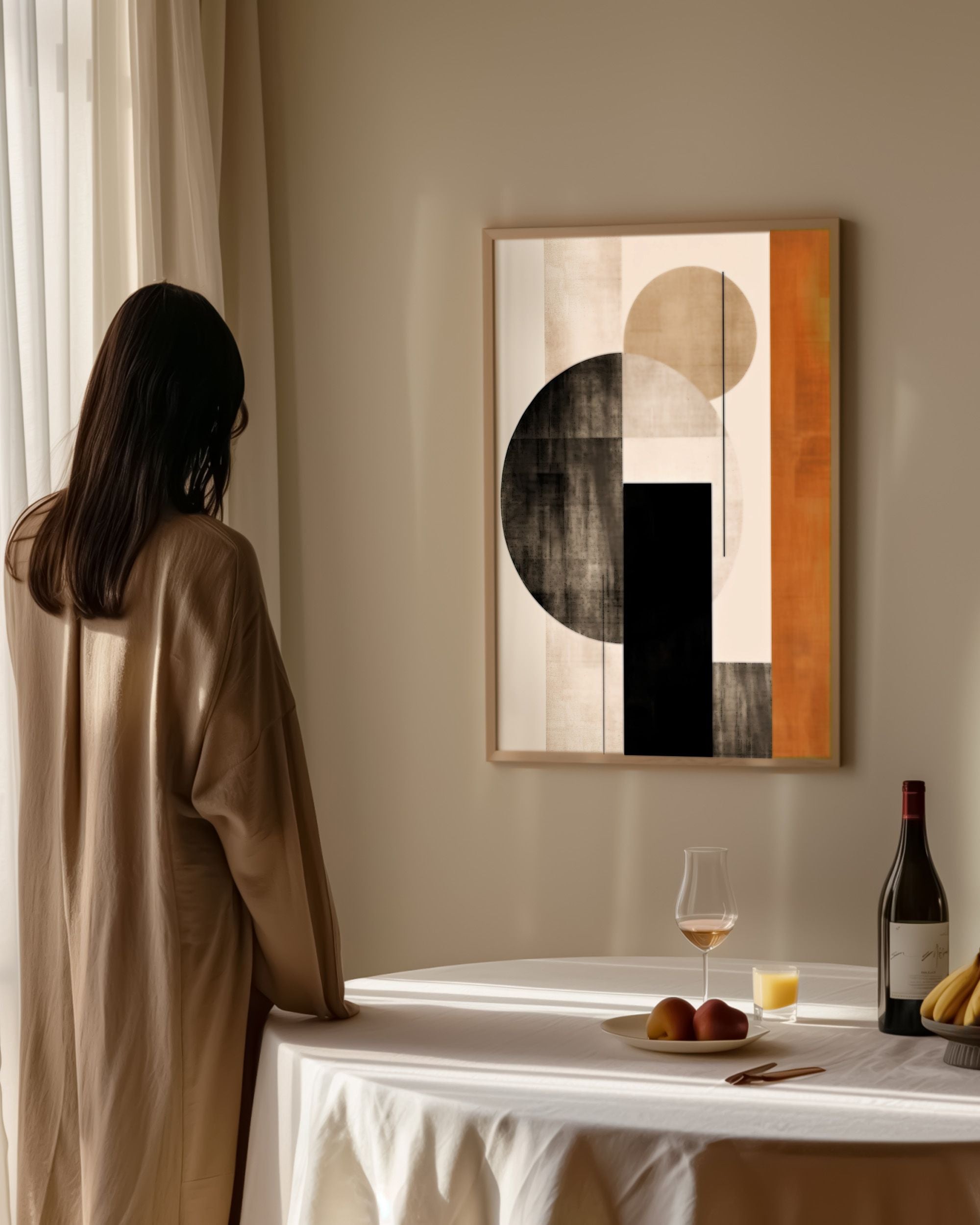 Retro Geometries VII Art Print