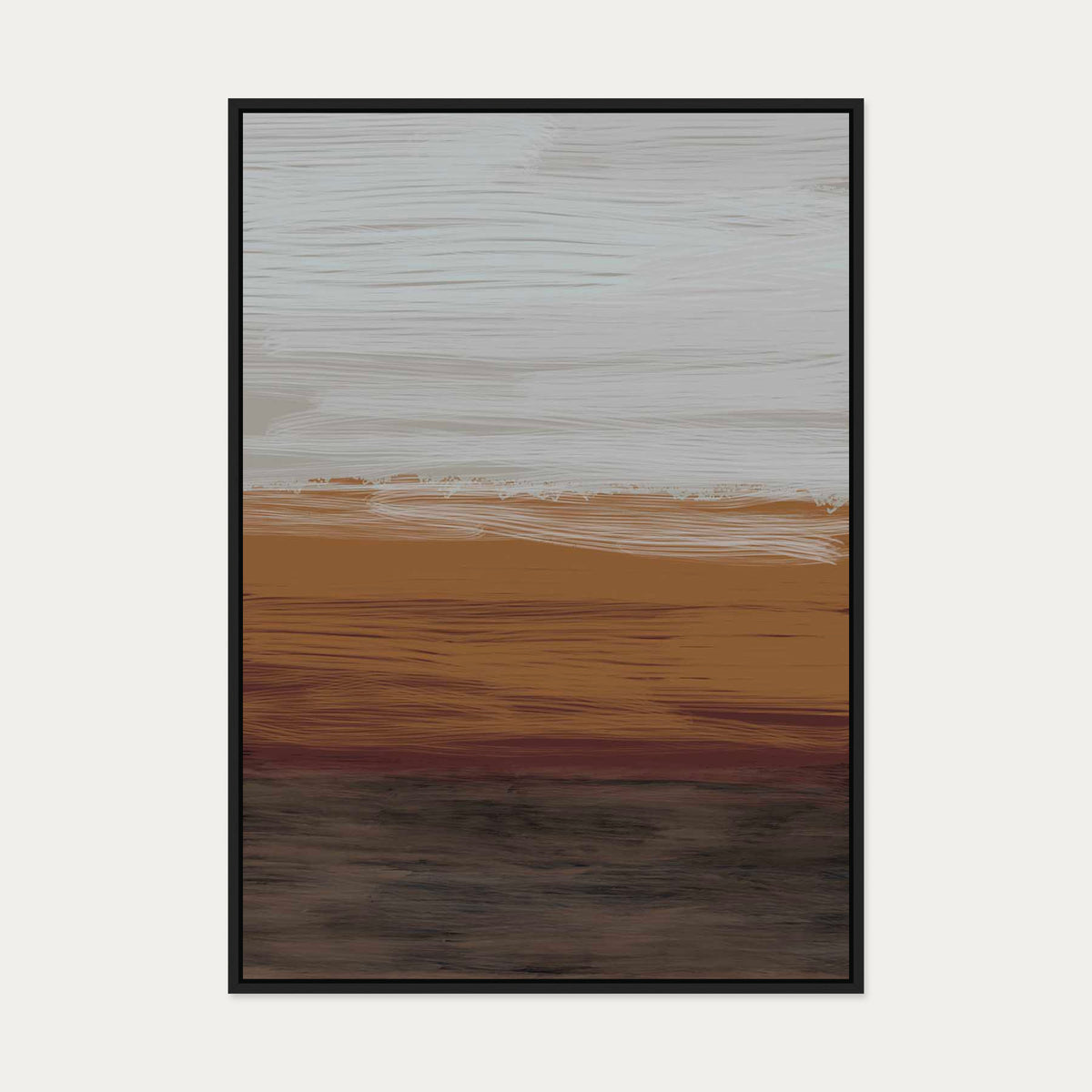 Untitled III Canvas Art — 70 x 100 cm — Black Frame