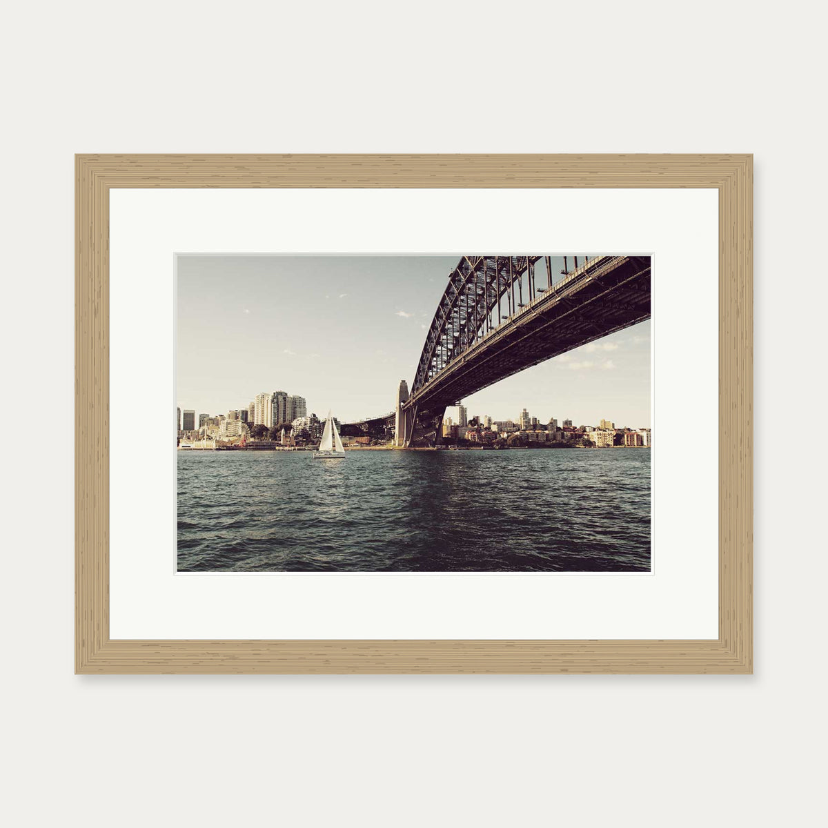 Urban Landscape Wall Art Print — 30 x 40 cm — Oak Frame