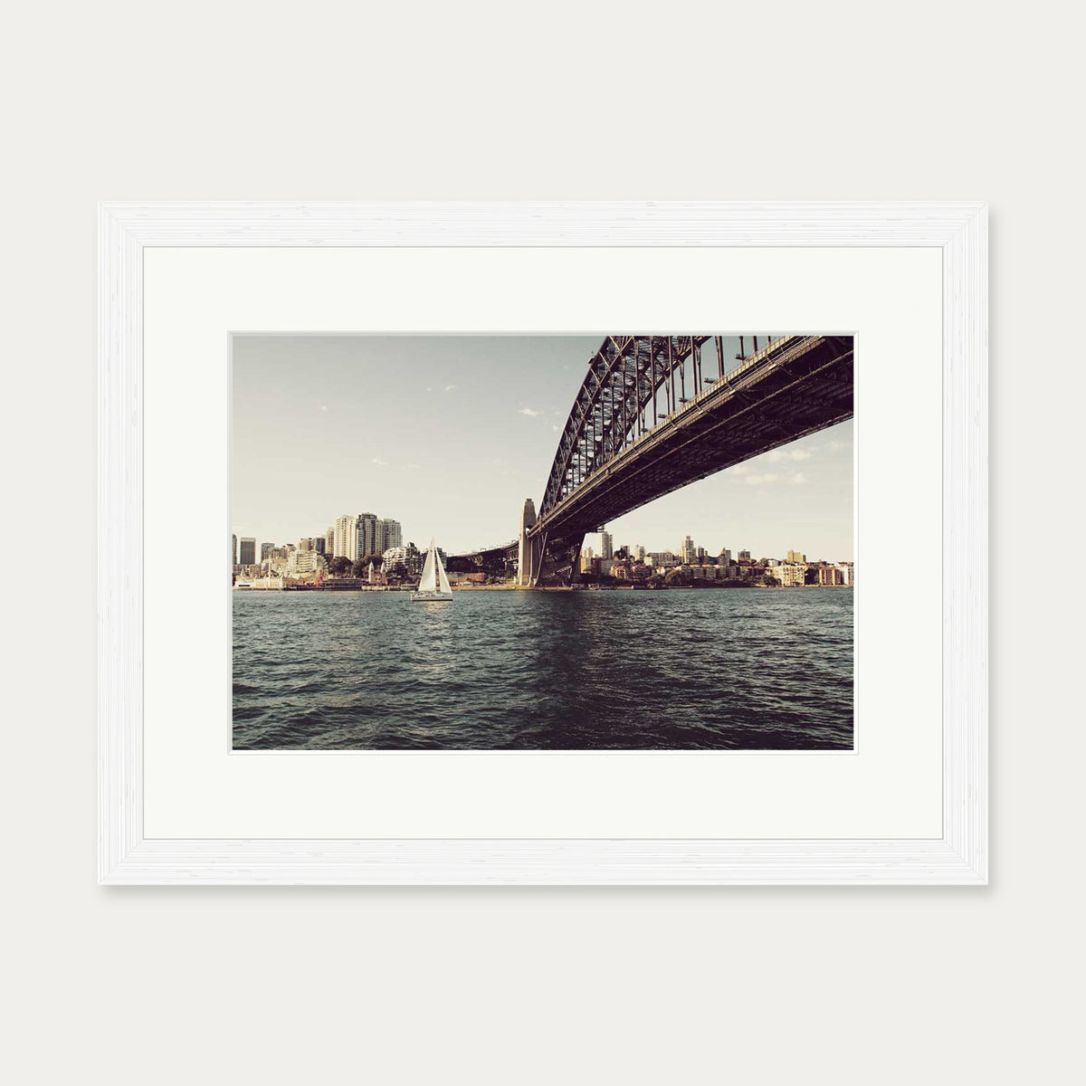 Urban Landscape Wall Art Print — 30 x 40 cm — White Frame