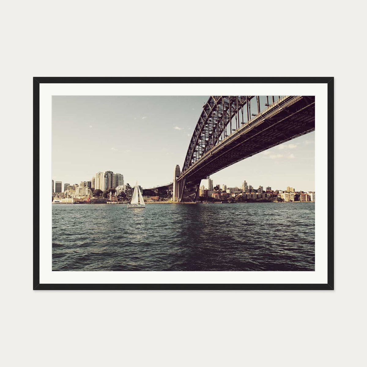 Urban Landscape Wall Art Print — 70 x 100 cm — Black Frame