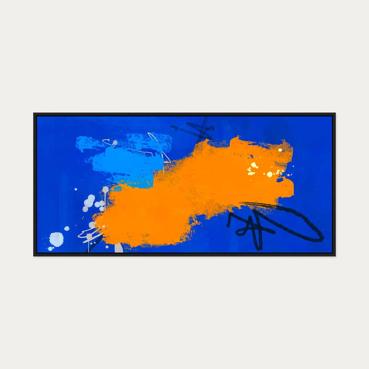 Velvet Sky Canvas Art — 130 x 60 cm — Black Frame