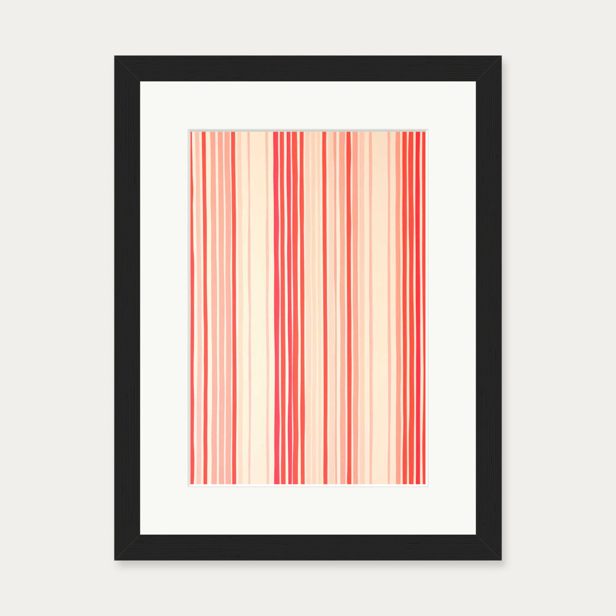 Vertical Lines Wall Art — 30 x 40 cm — Black Frame