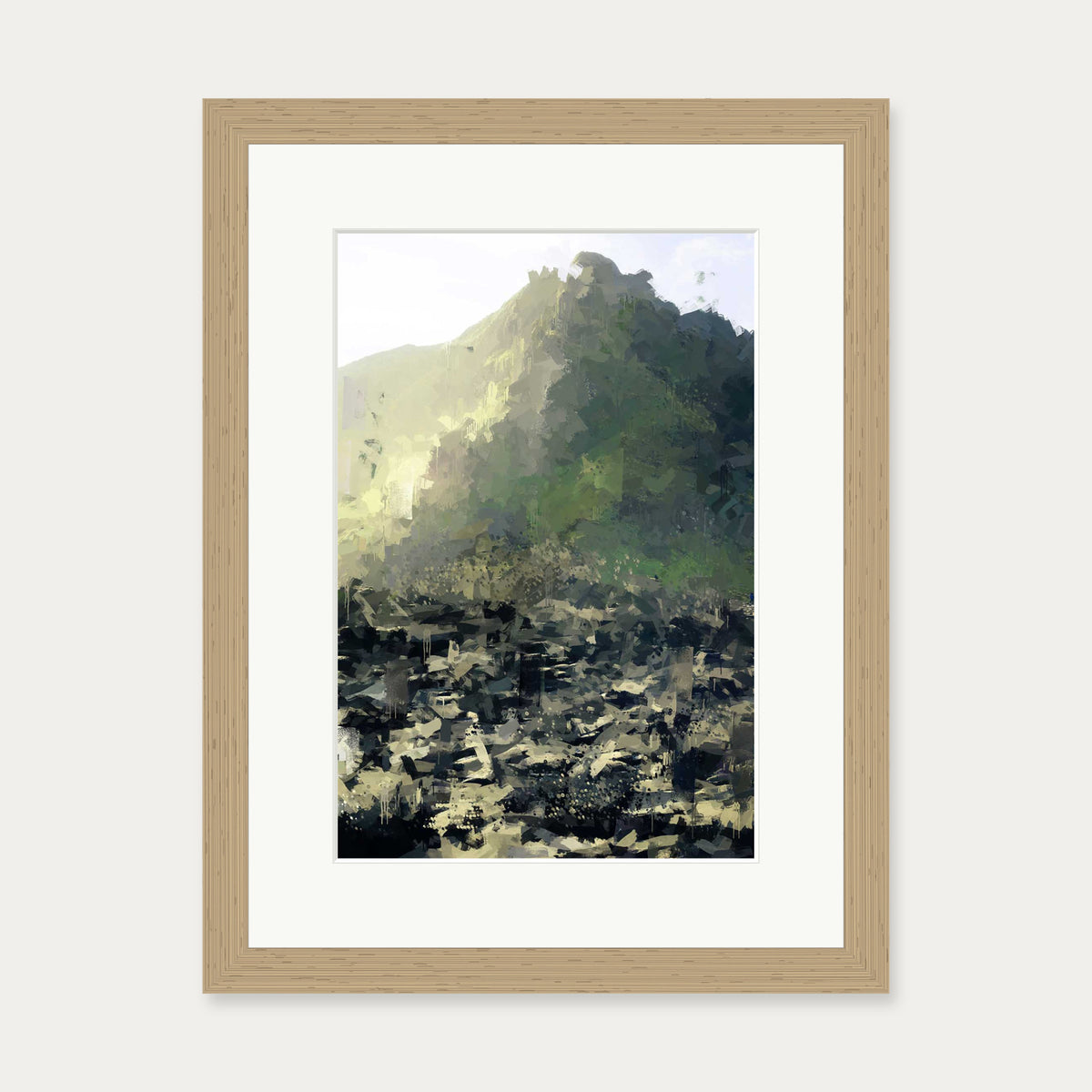 Walk Me To The Mountains Art Print — 30 x 40 cm — Oak Frame