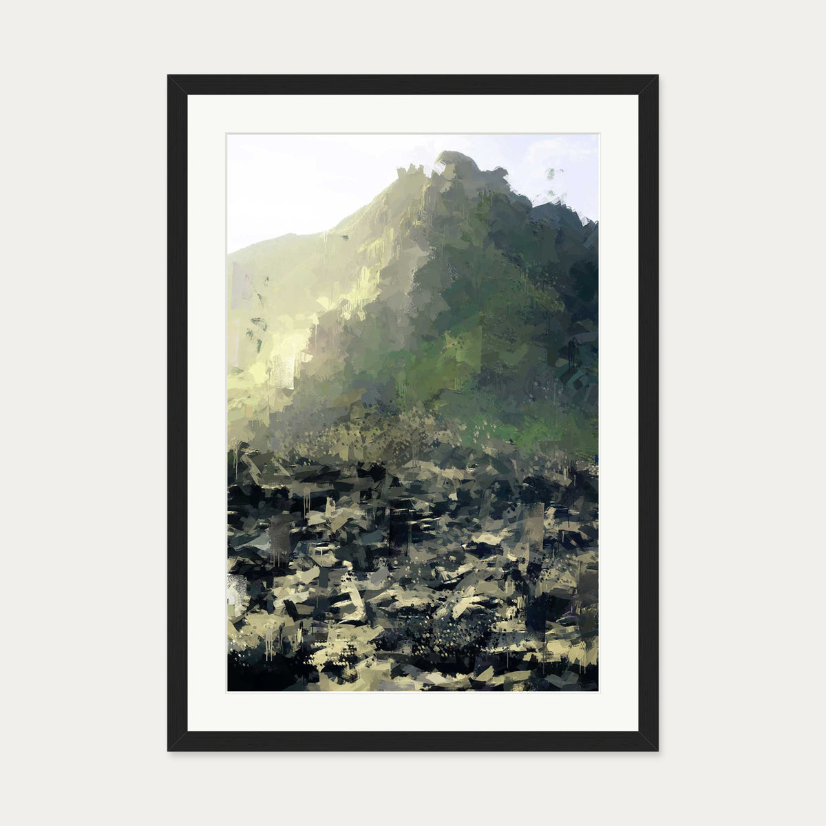 Walk Me To The Mountains Art Print — 50 x 70 cm — Black Frame