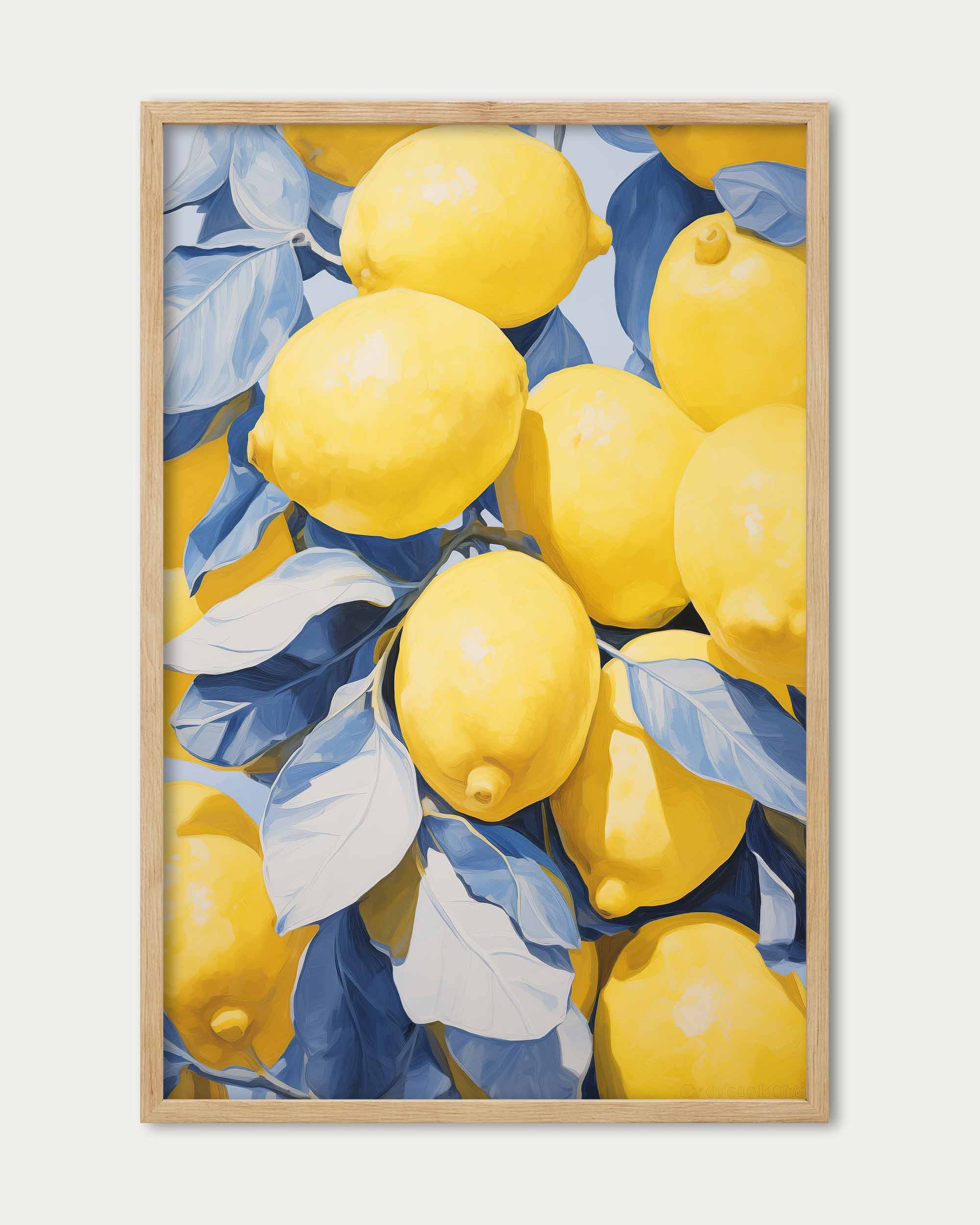 Pure Yellow Wall Art Print