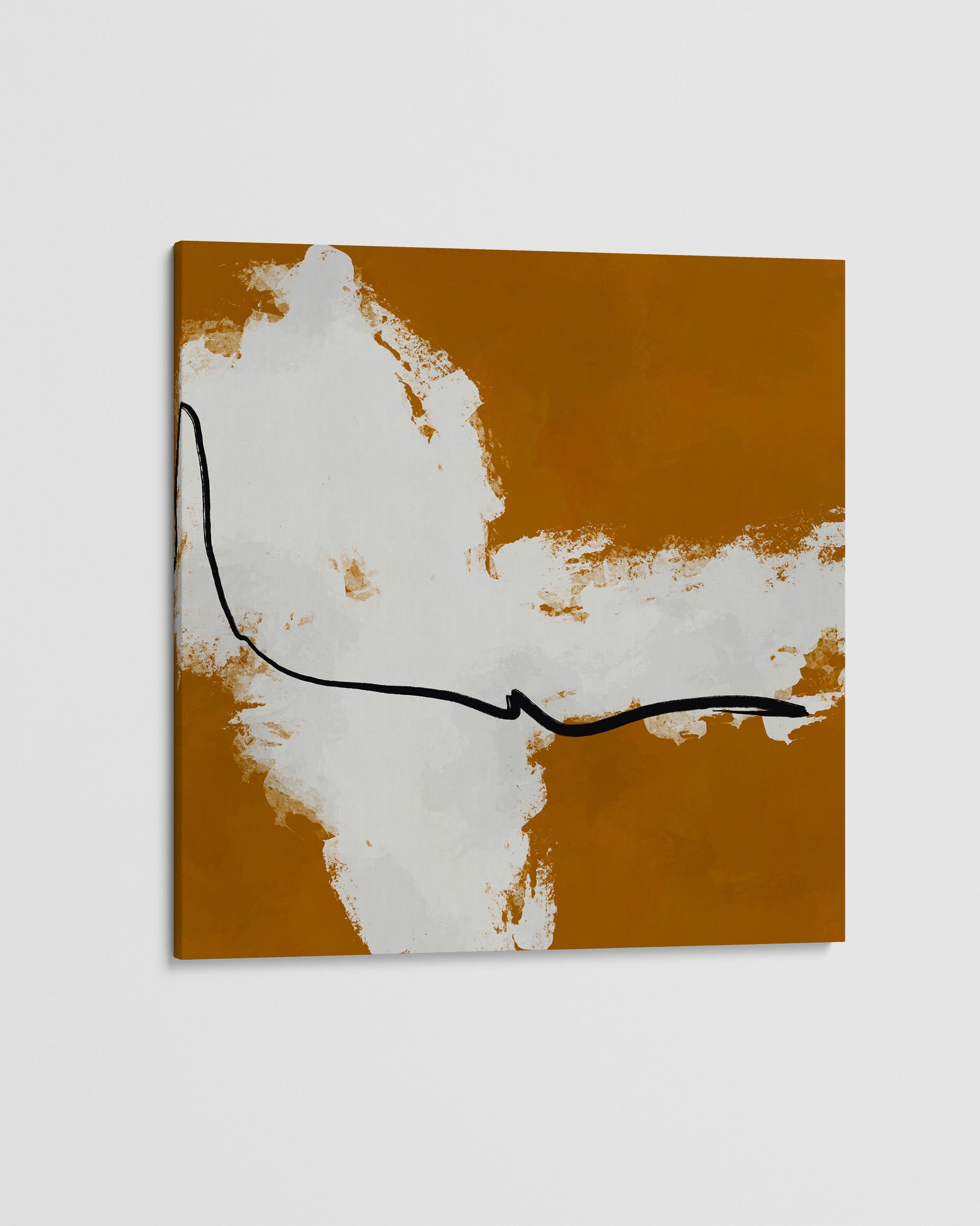 Burnt Orange Haze I Canvas Art