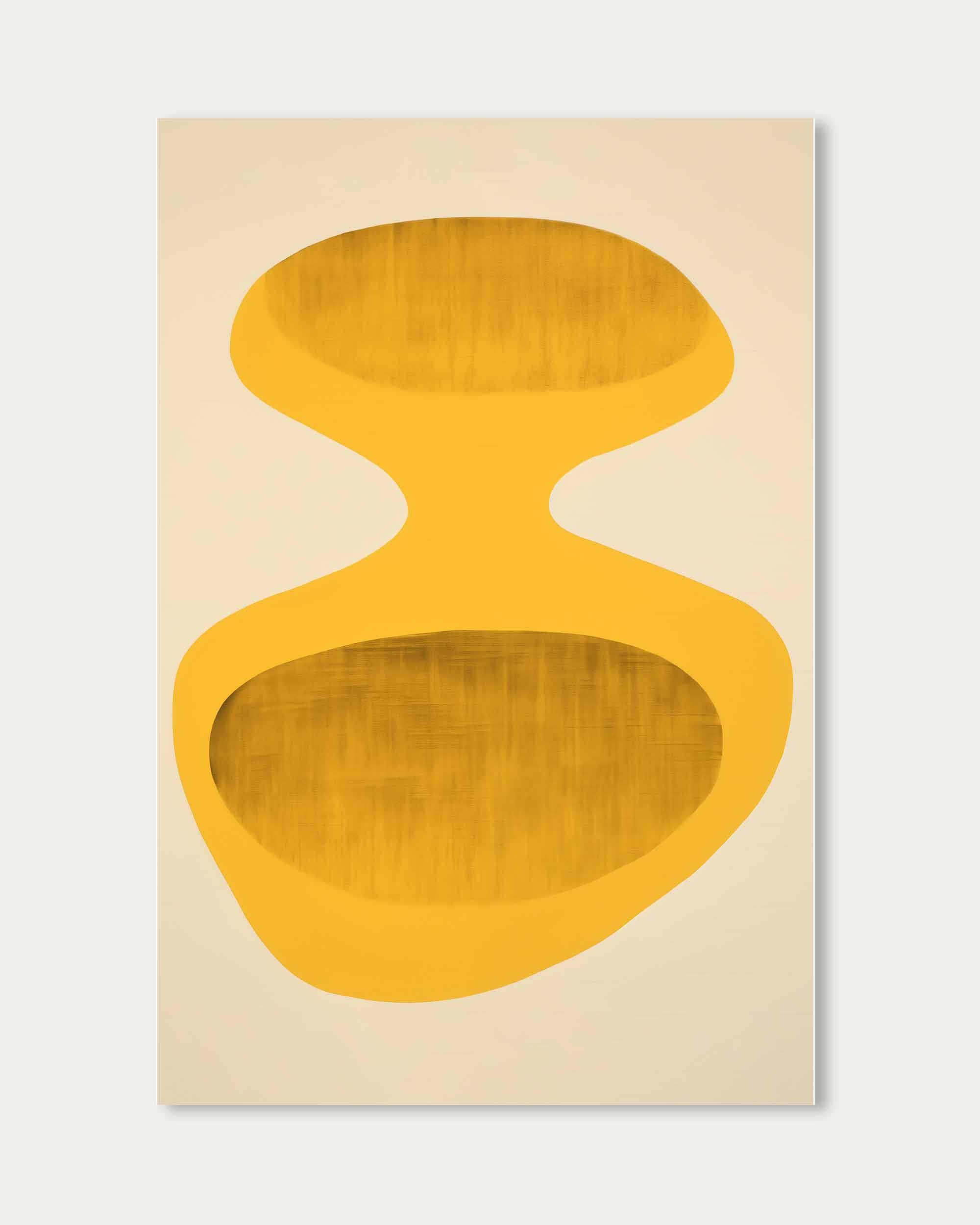 Retro Yellow Art Print