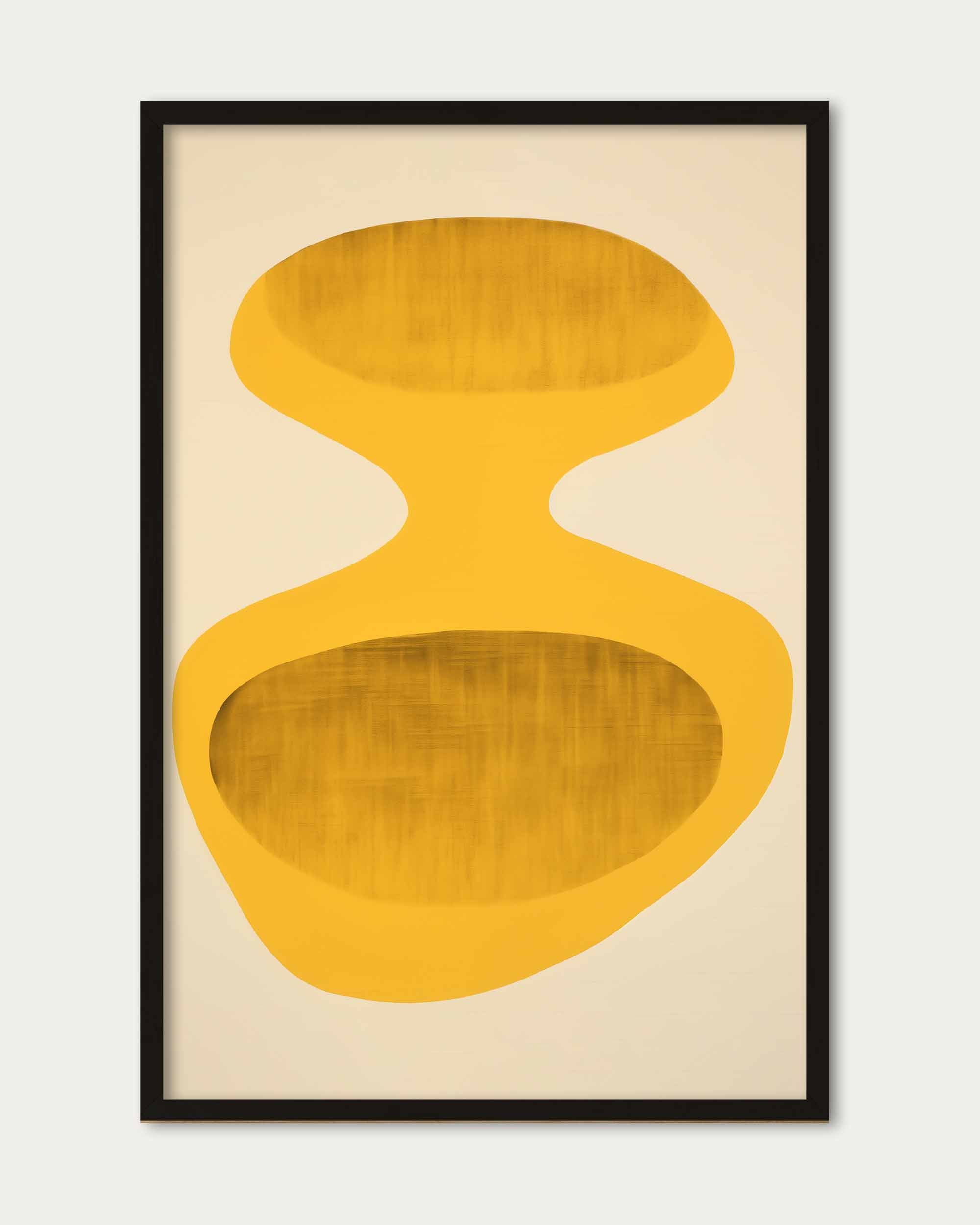 Retro Yellow Art Print
