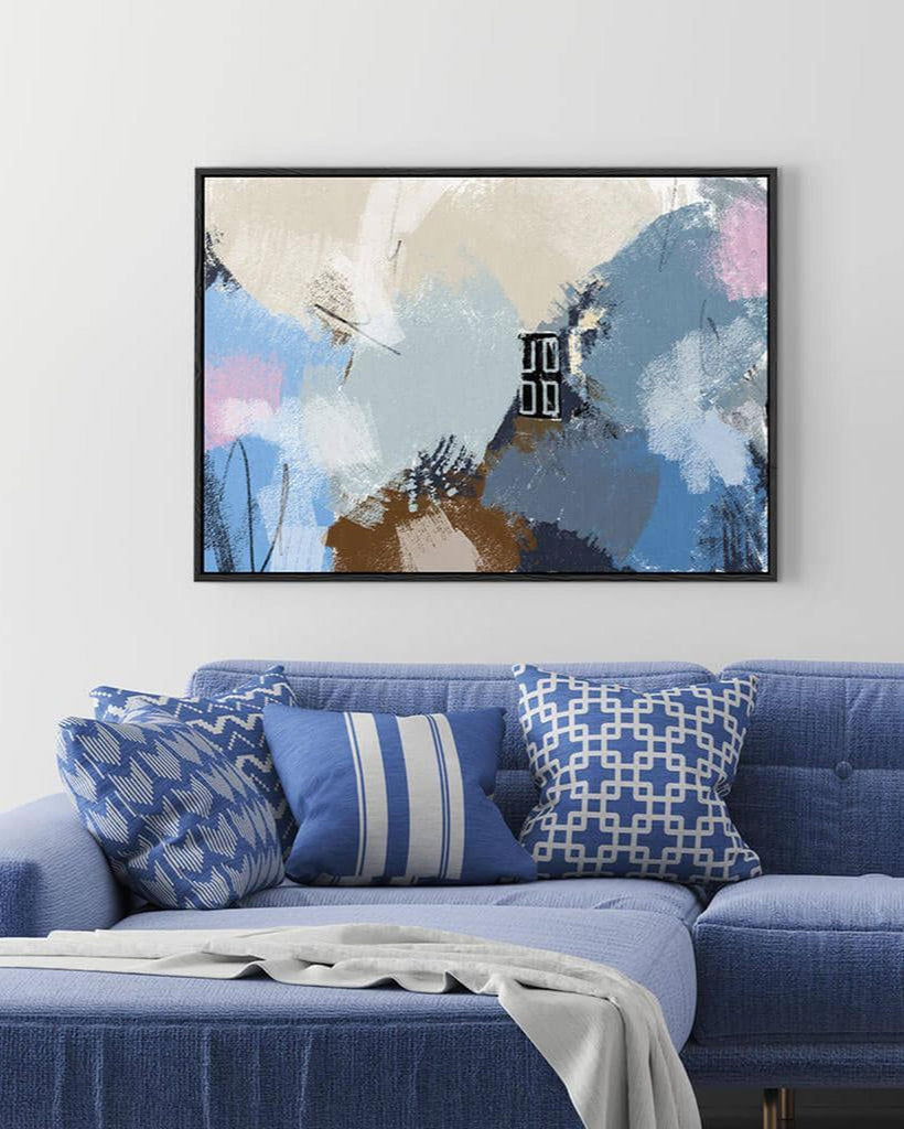 Blushed Tones Framed Framed Canvas-framed-Canvas Prints-Abstract House