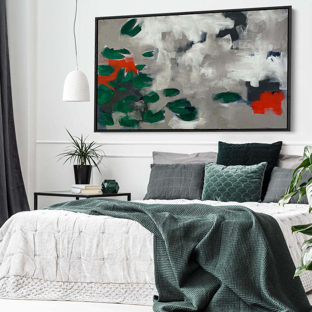 Floating Pond - Original Painting - - Abstract House