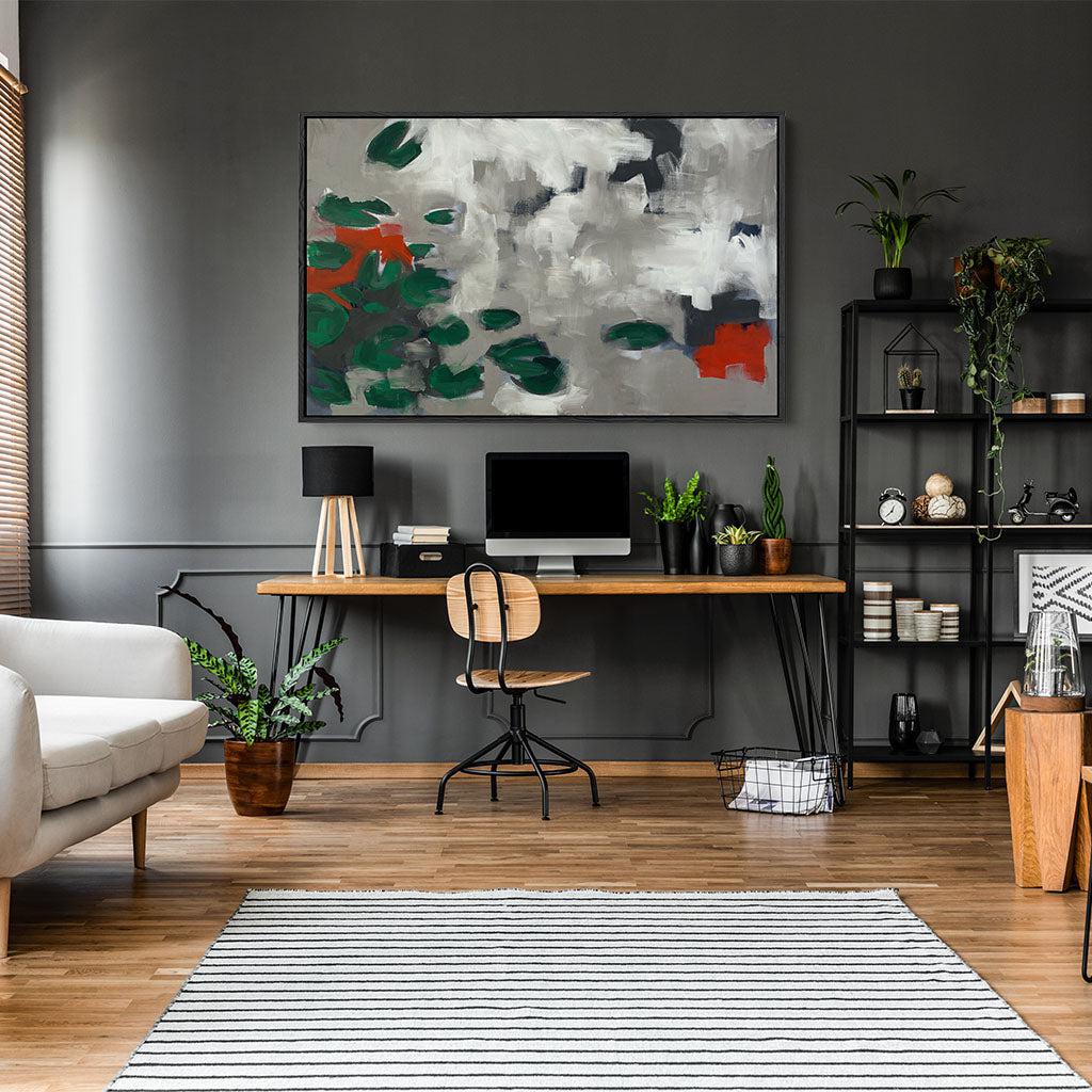 Floating Pond - Original Painting - - Abstract House