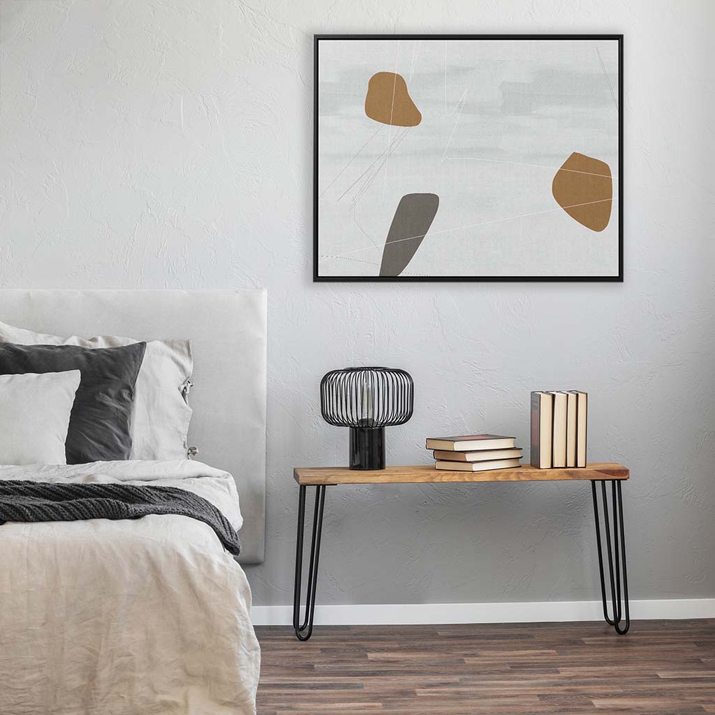 FRAMED CANVAS IN BEDROOM