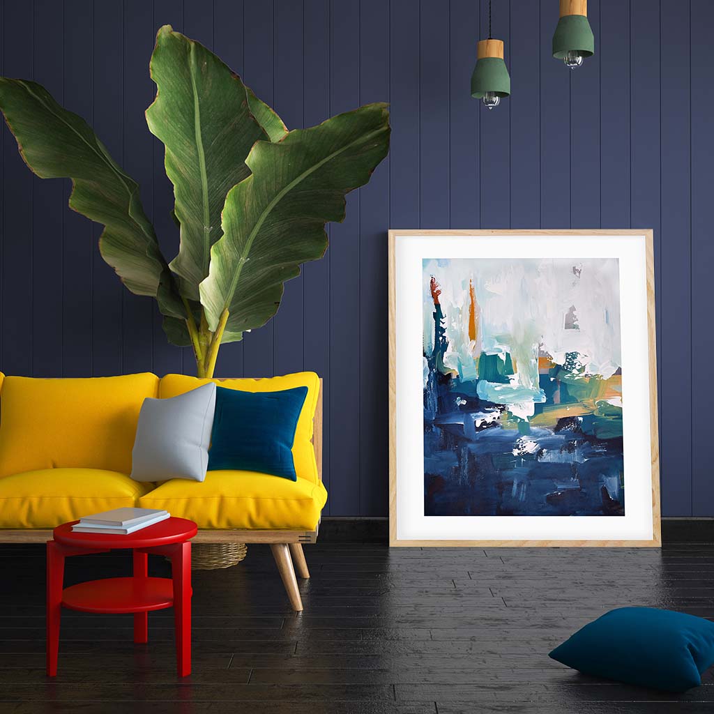 Abstract 405 Art Print-framed-Wall Art Print-Abstract House