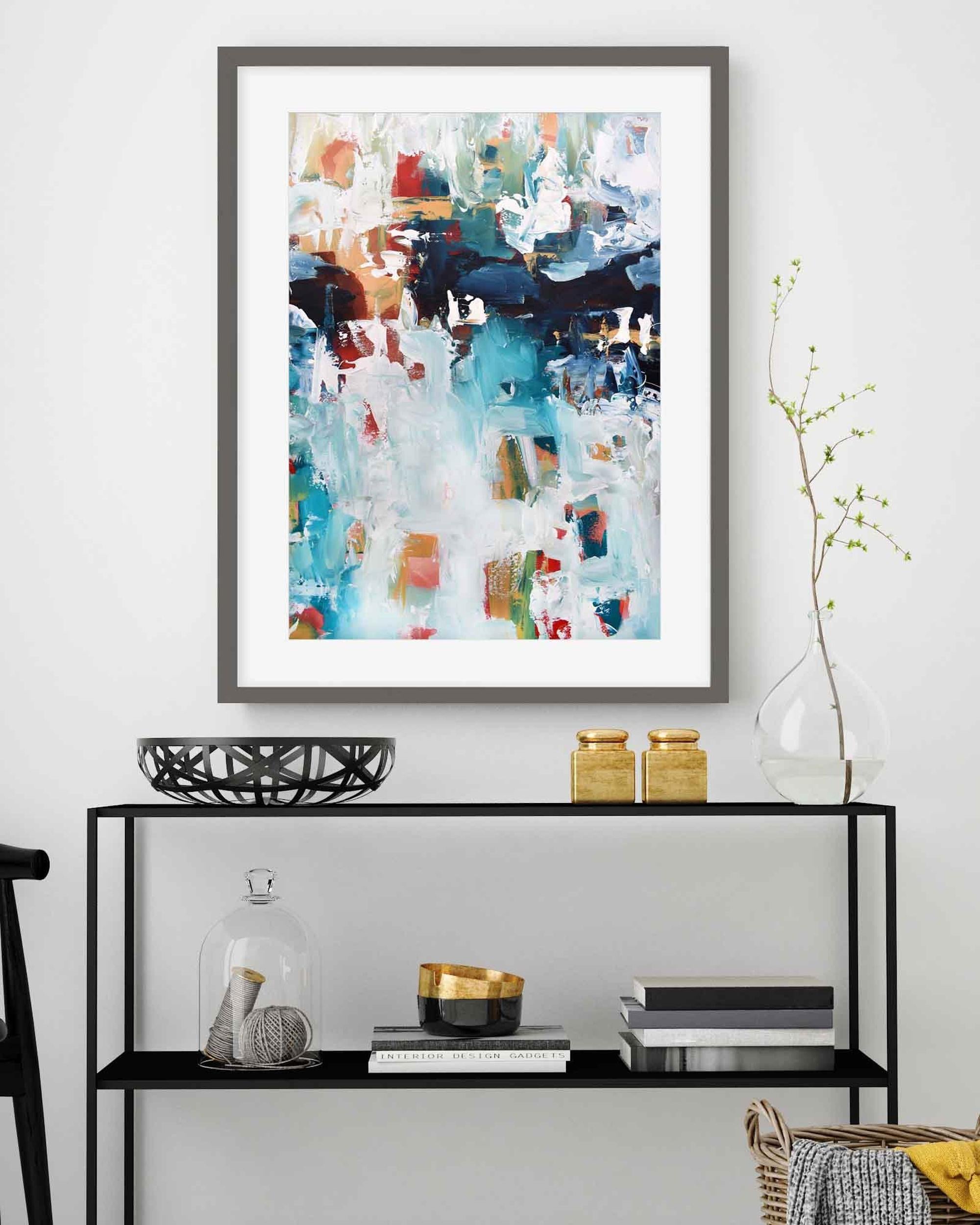 Abstract 217 Framed Art-framed-Wall Art Print-Abstract House
