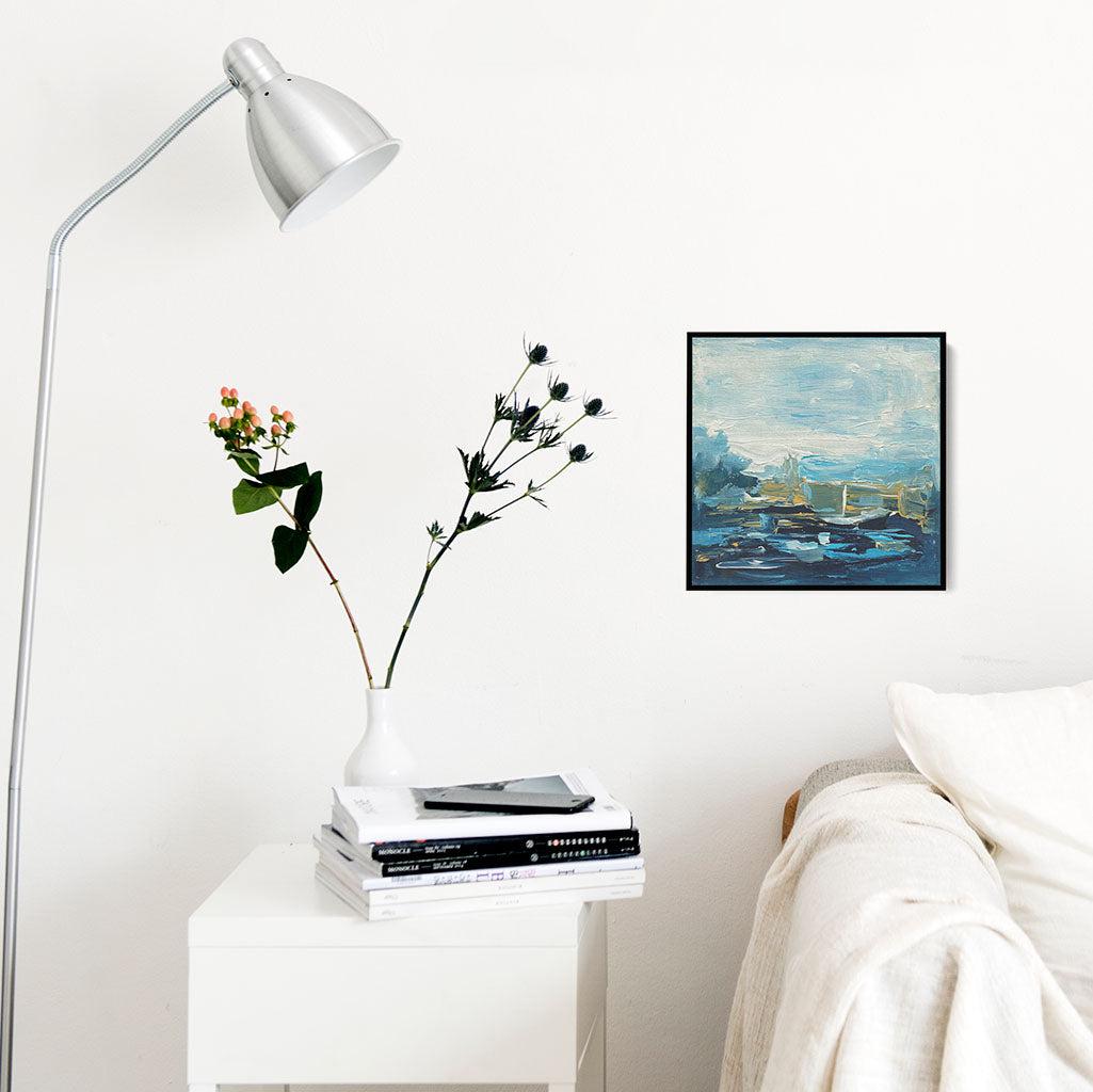 Quiet Space Original Painting - - Abstract House